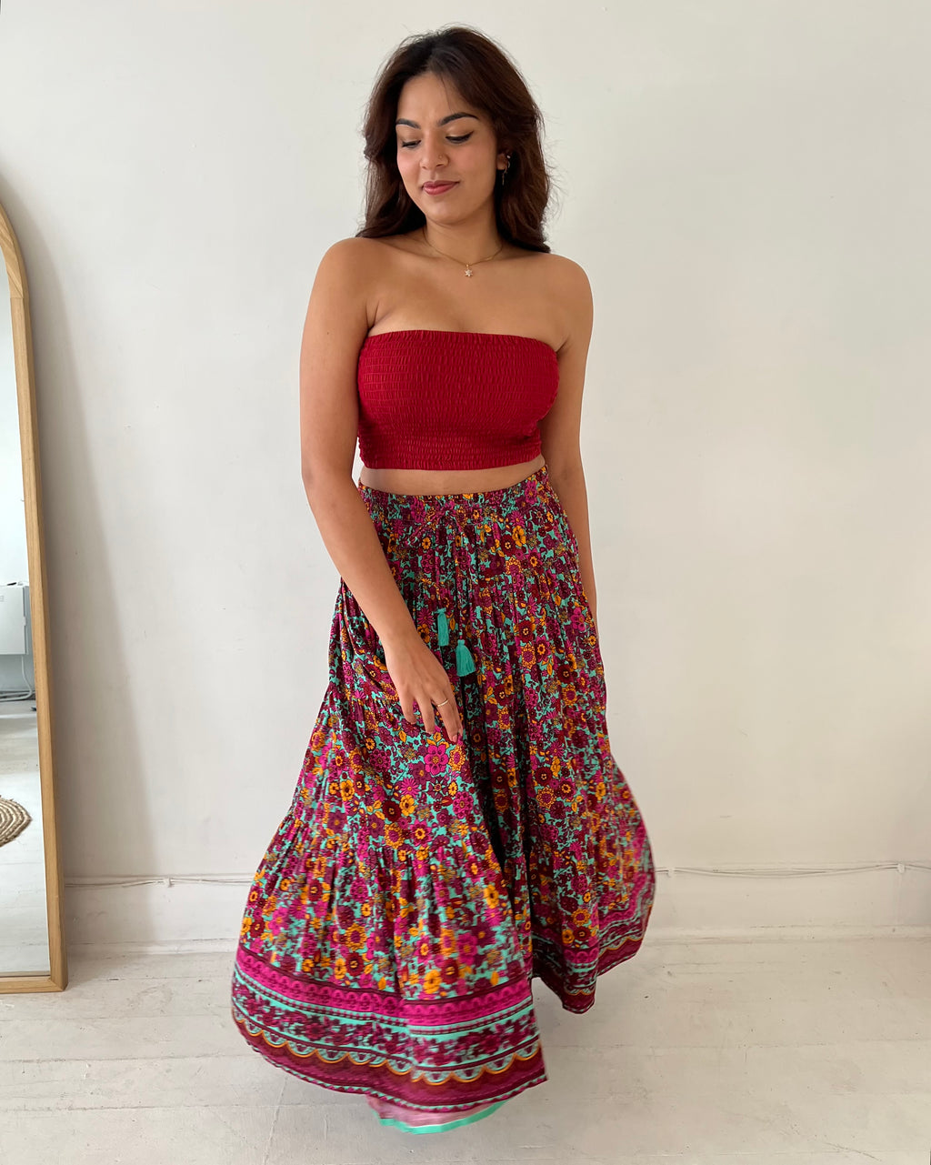 OAKLEY MAXI SKIRT WILDFLOWER