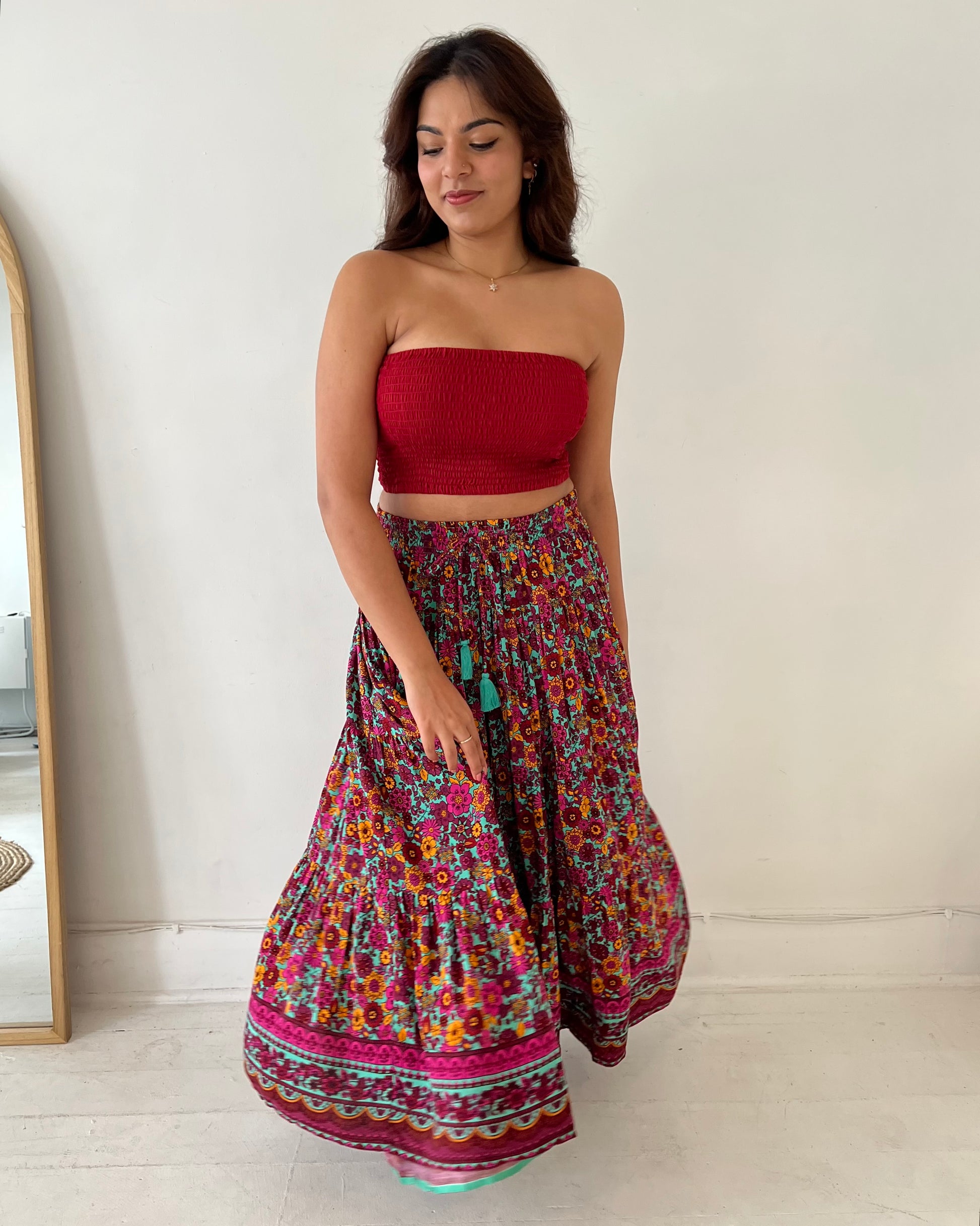 OAKLEY MAXI SKIRT WILDFLOWER