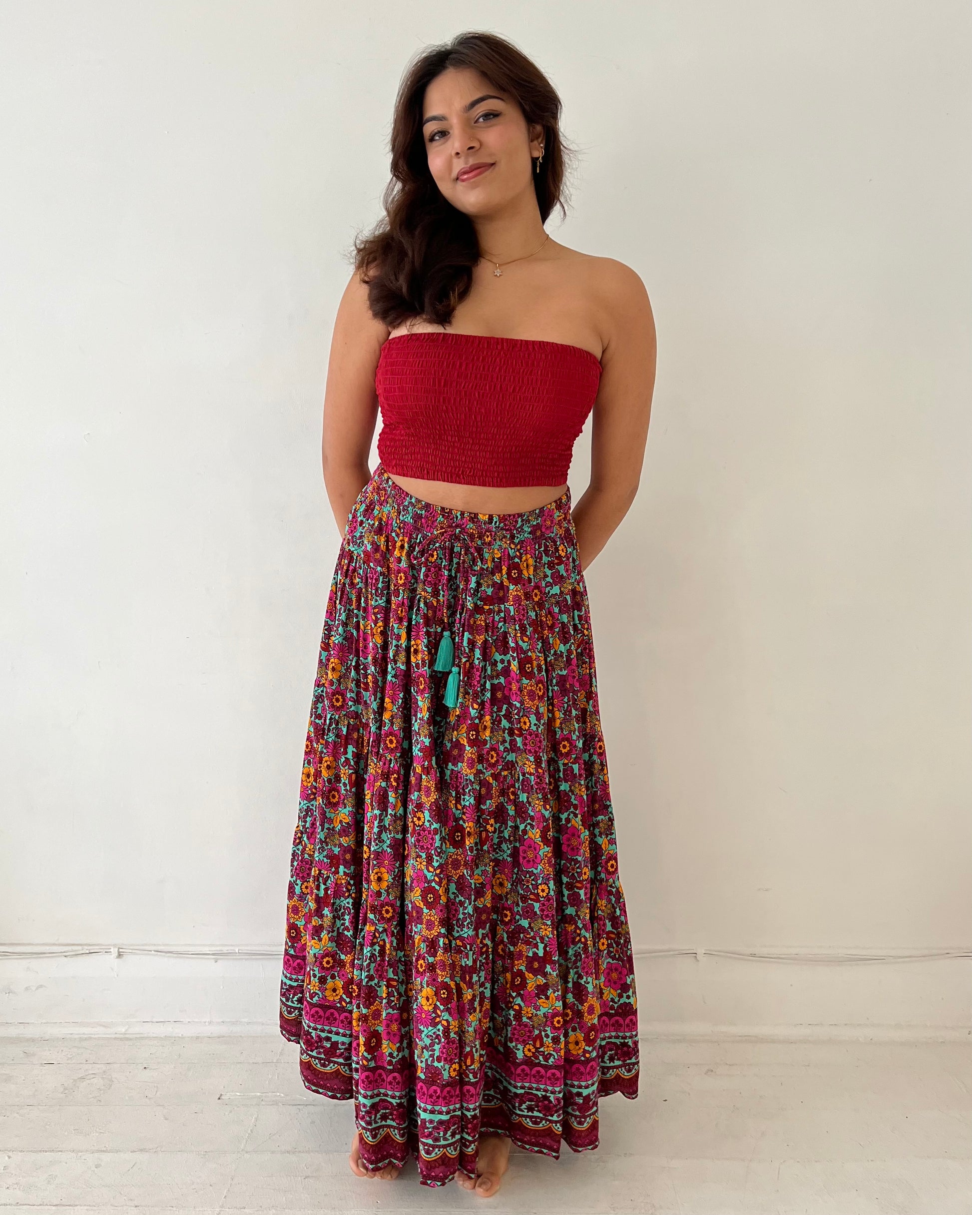 OAKLEY MAXI SKIRT WILDFLOWER