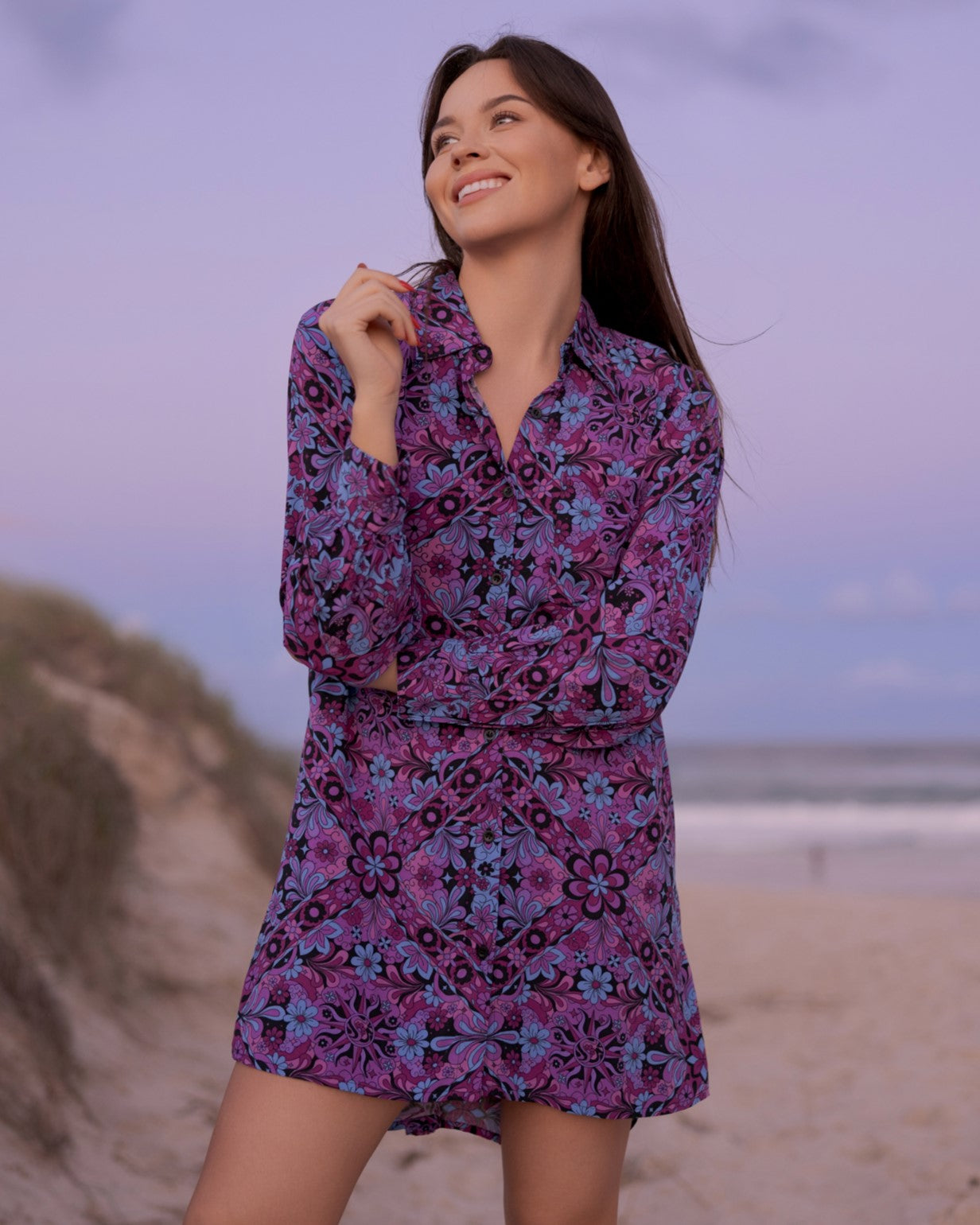 BILLIE SHIRT DRESS MIDNIGHT ECLIPSE