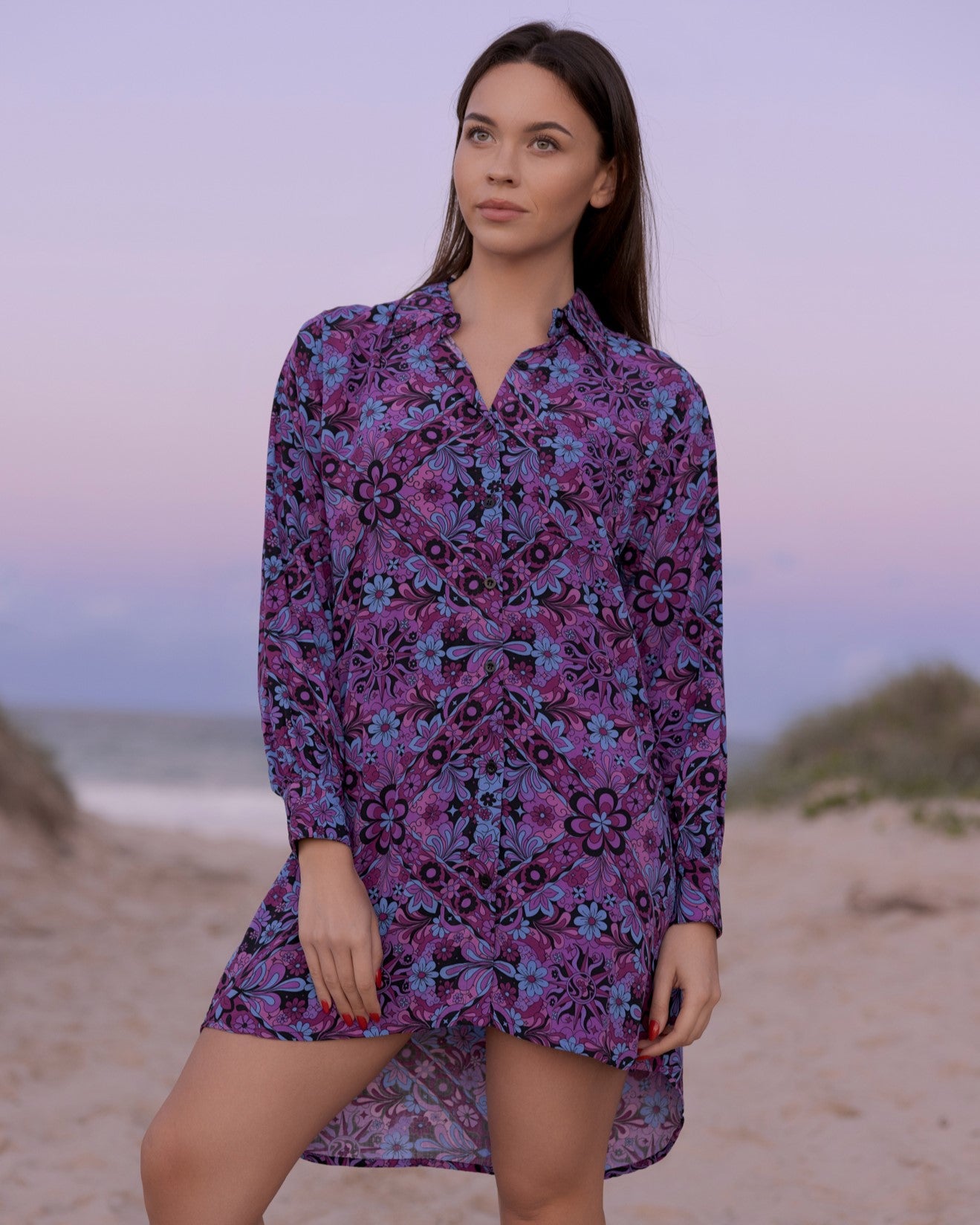 BILLIE SHIRT DRESS MIDNIGHT ECLIPSE