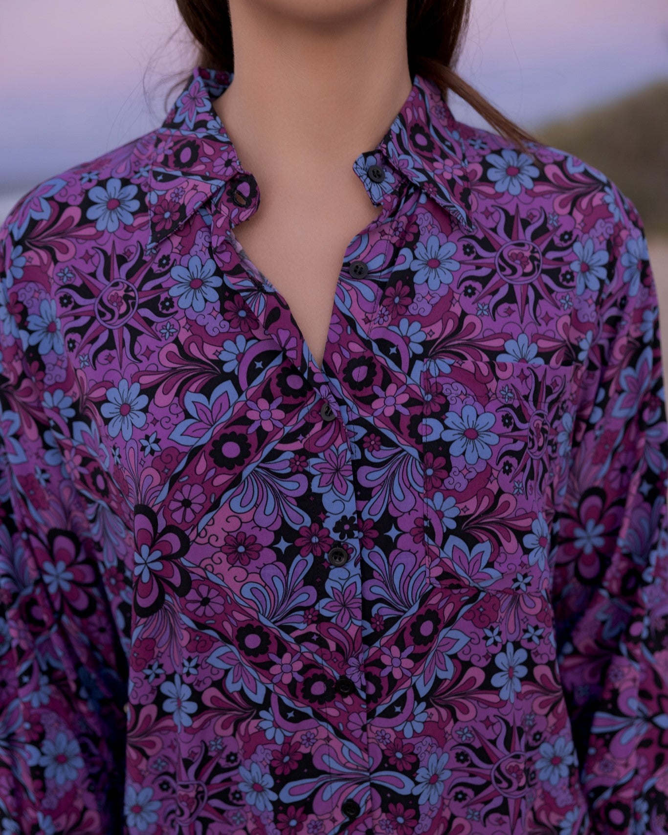 BILLIE SHIRT DRESS MIDNIGHT ECLIPSE
