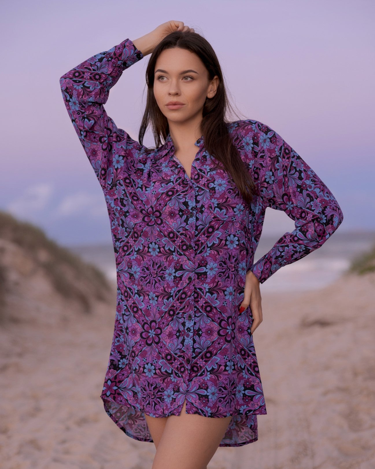 BILLIE SHIRT DRESS MIDNIGHT ECLIPSE