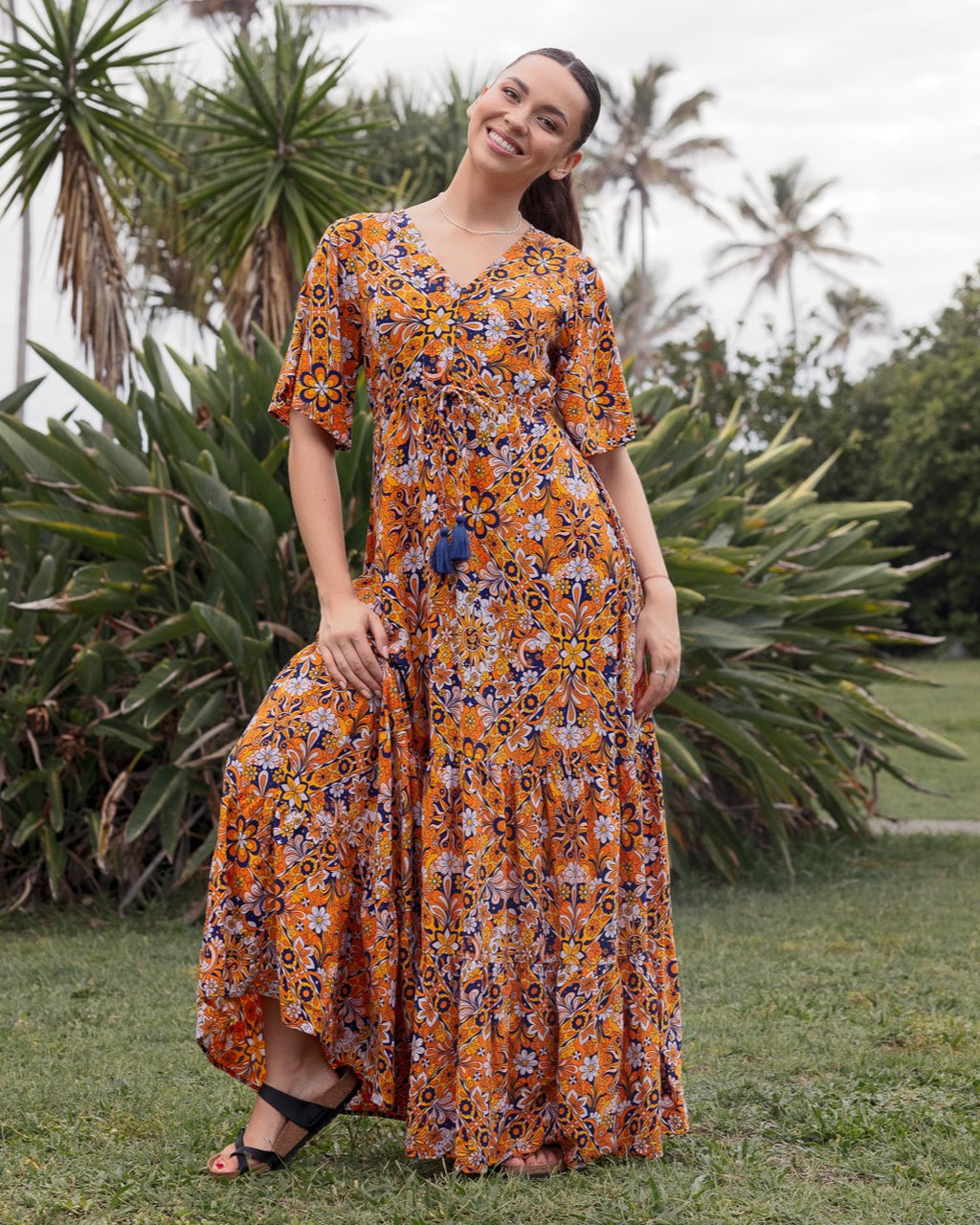 MARA MAXI DRESS GOLDEN ECLIPSE