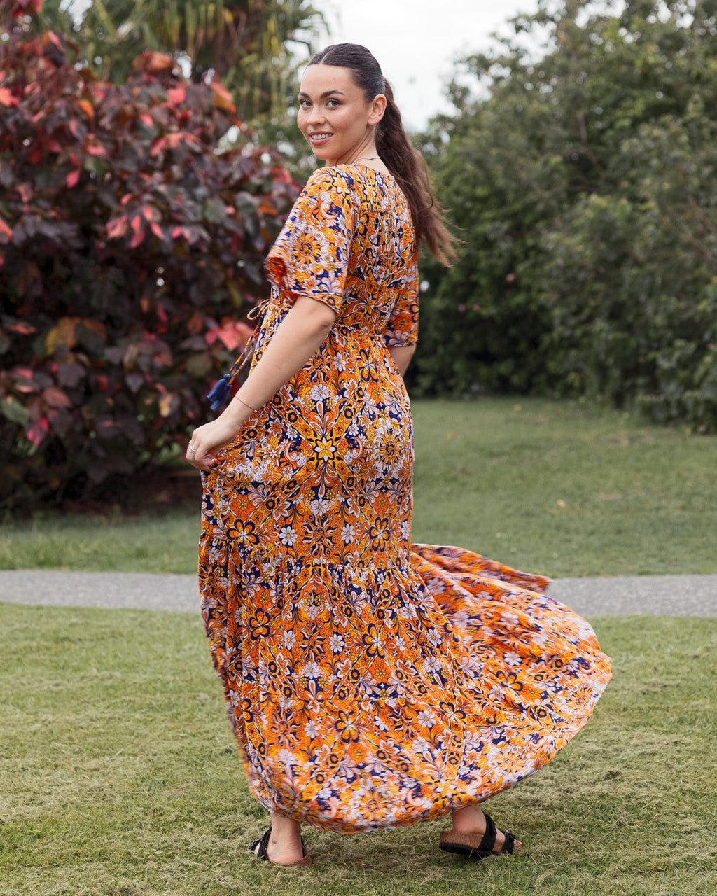 MARA MAXI DRESS GOLDEN ECLIPSE