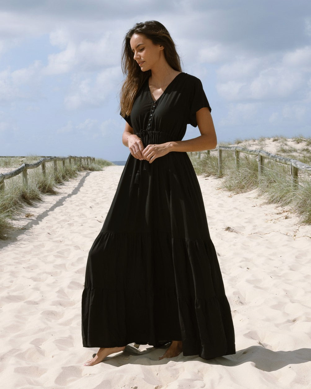 NOLA MAXI DRESS BLACK