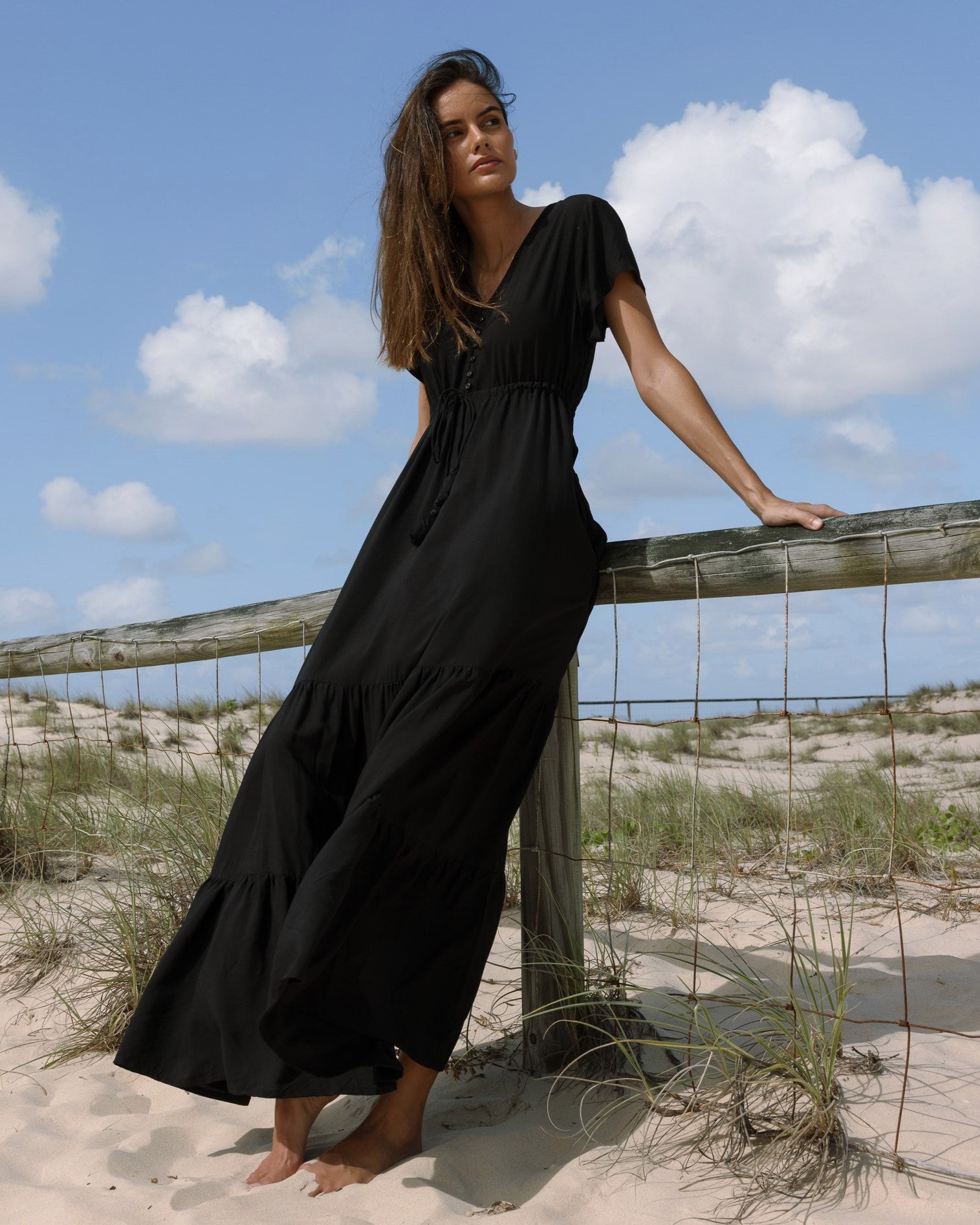 NOLA MAXI DRESS BLACK