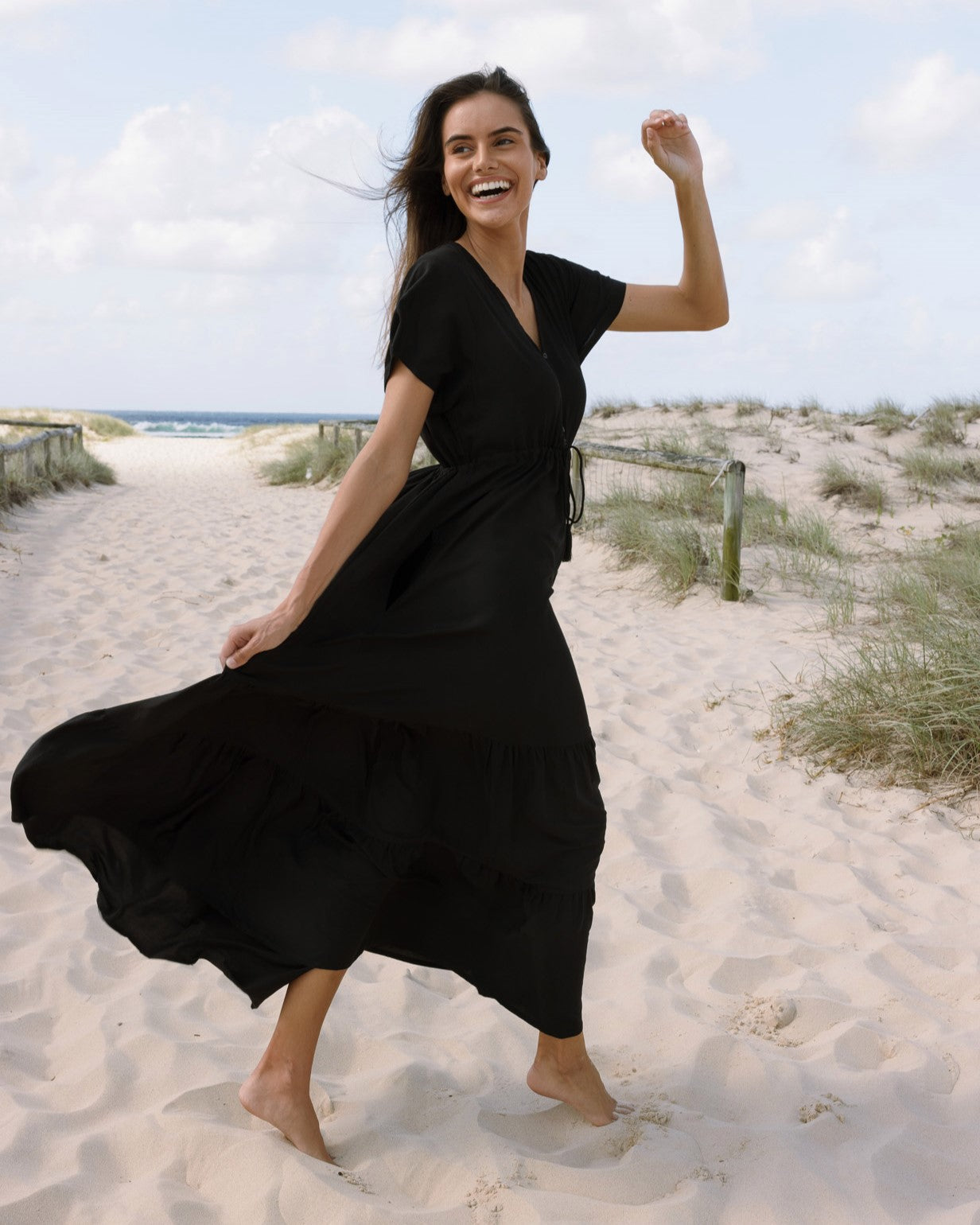 NOLA MAXI DRESS BLACK