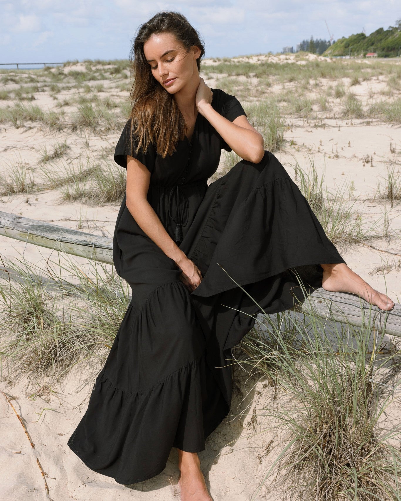 NOLA MAXI DRESS BLACK