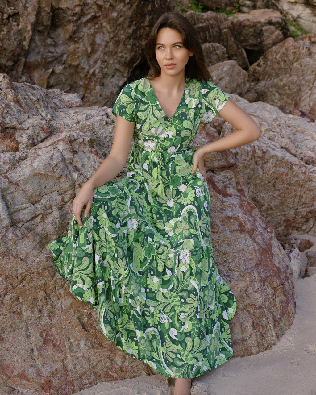 NOLA MAXI DRESS MOJITO