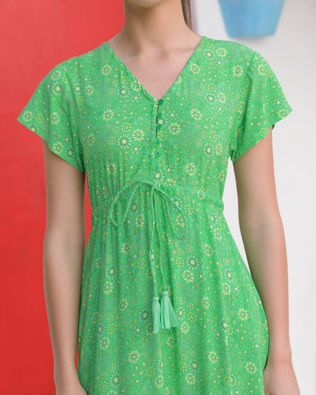 NOLA MAXI DRESS EVERGREEN