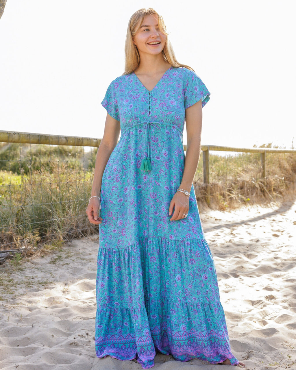 NOLA MAXI DRESS TRANQUILITY