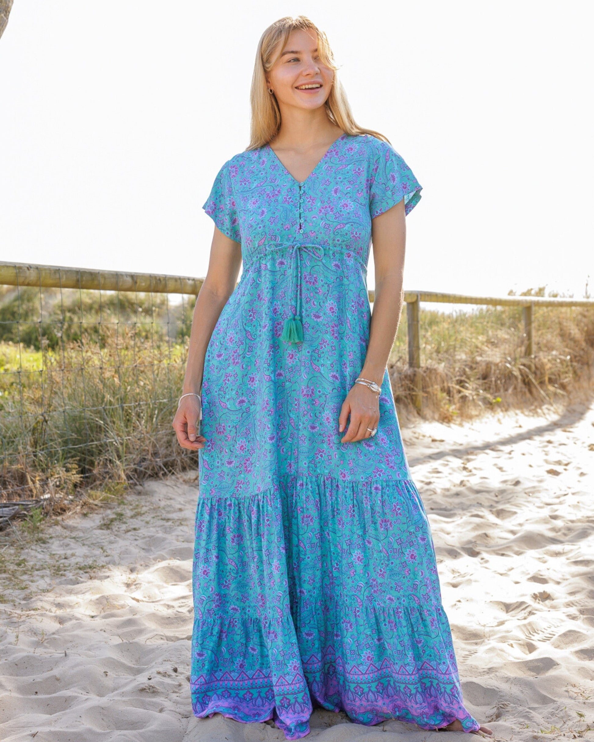 NOLA MAXI DRESS TRANQUILITY