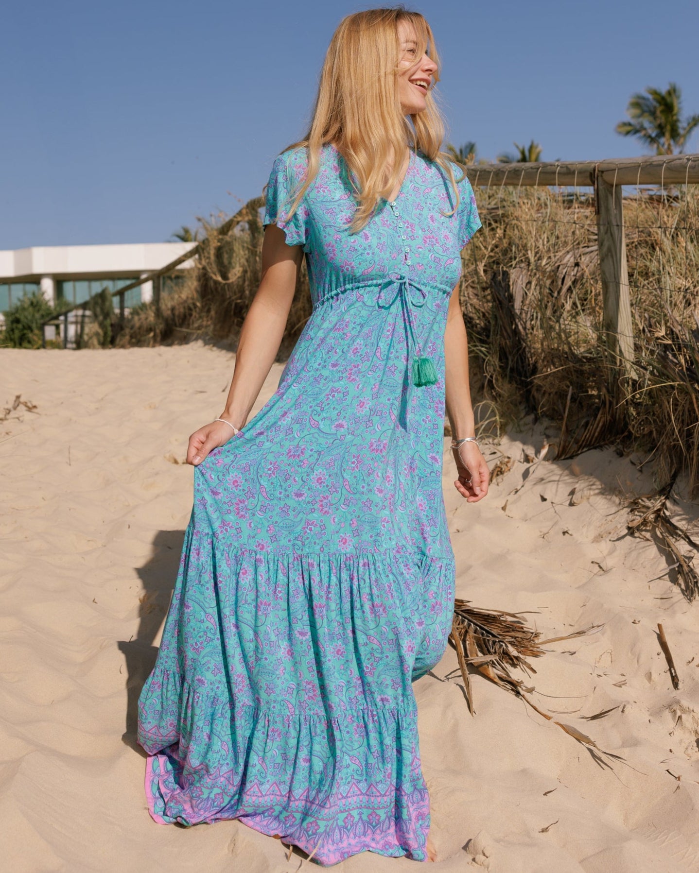 NOLA MAXI DRESS TRANQUILITY