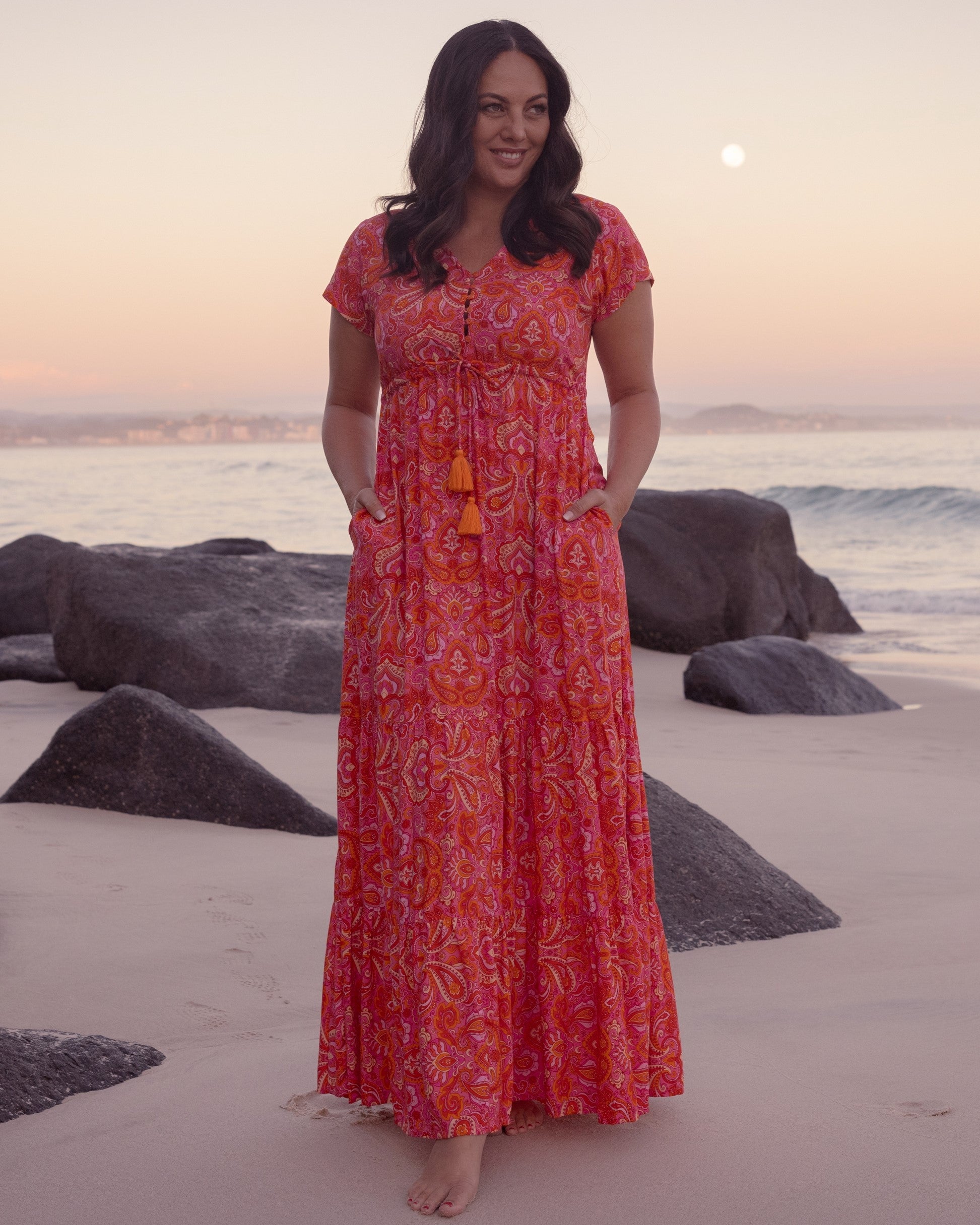 NOLA MAXI DRESS RISING SUN