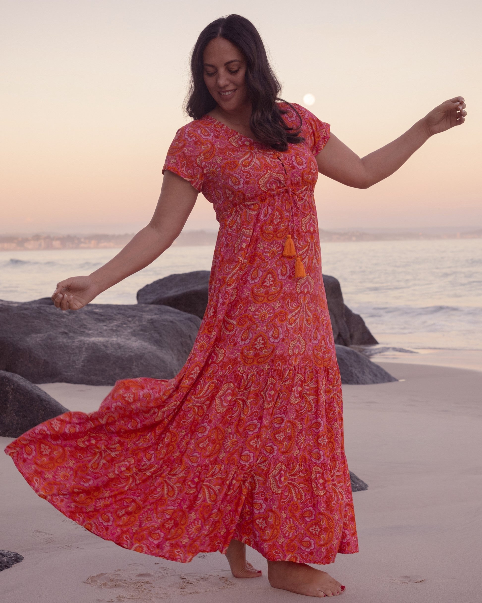 NOLA MAXI DRESS RISING SUN