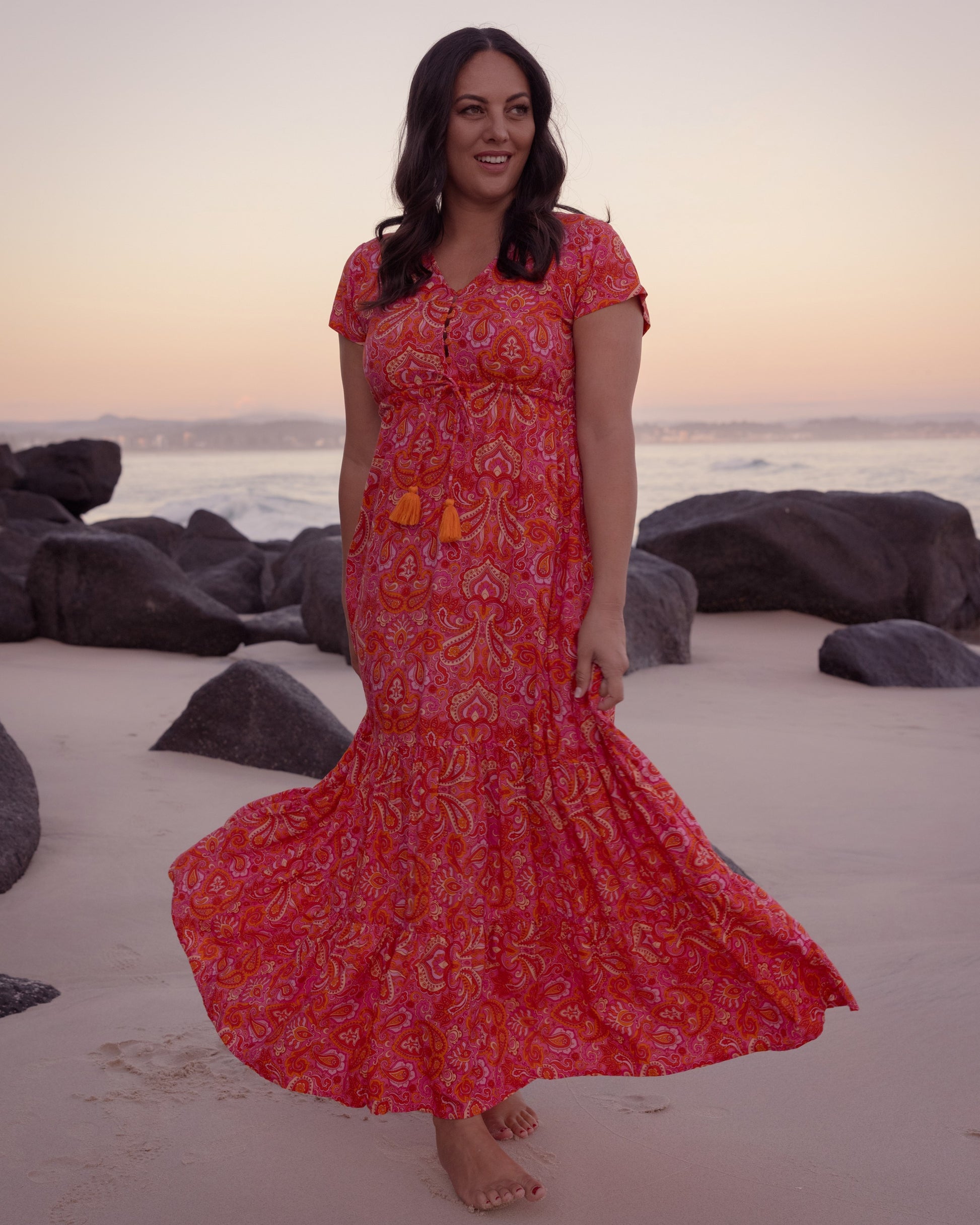 NOLA MAXI DRESS RISING SUN