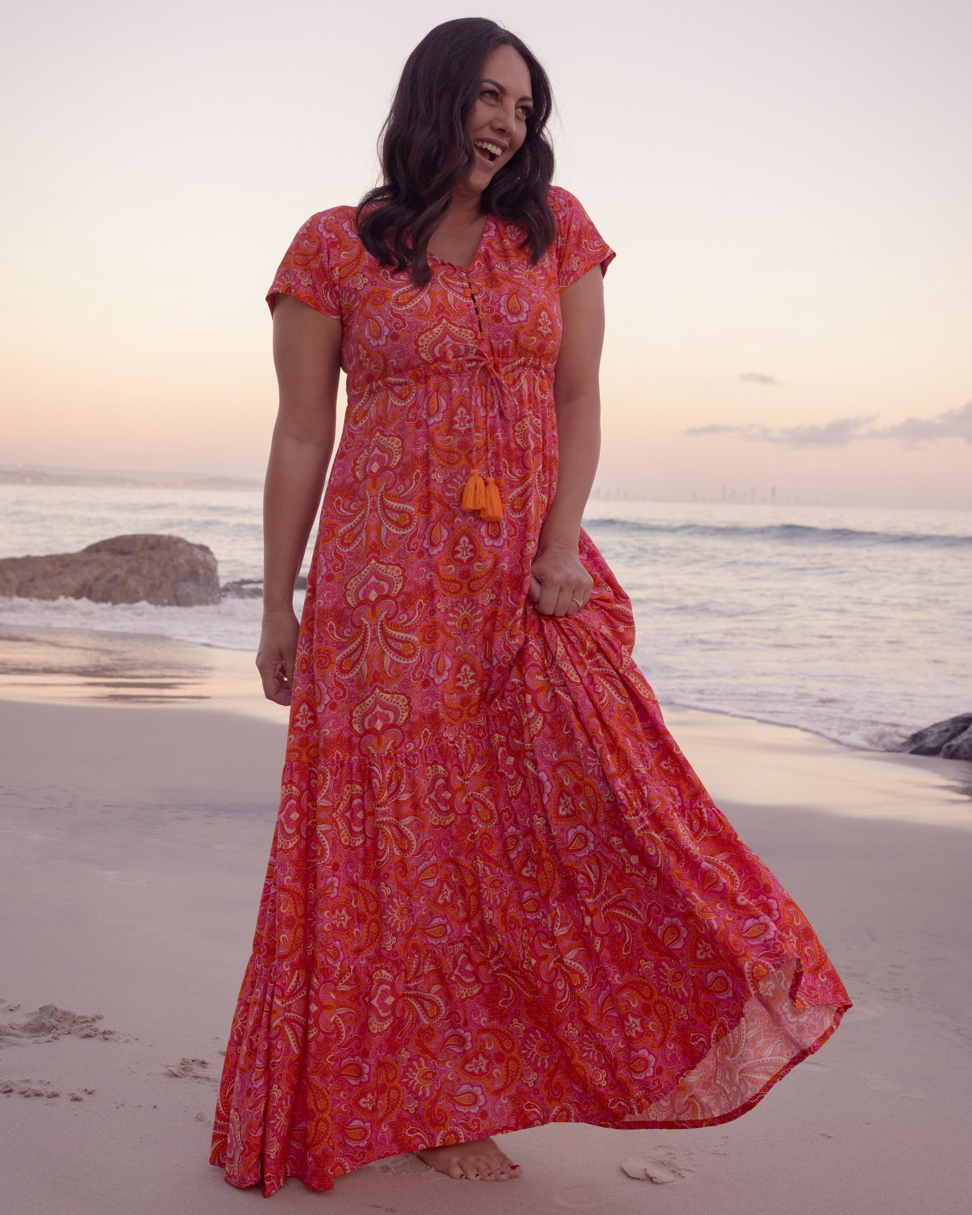 NOLA MAXI DRESS RISING SUN