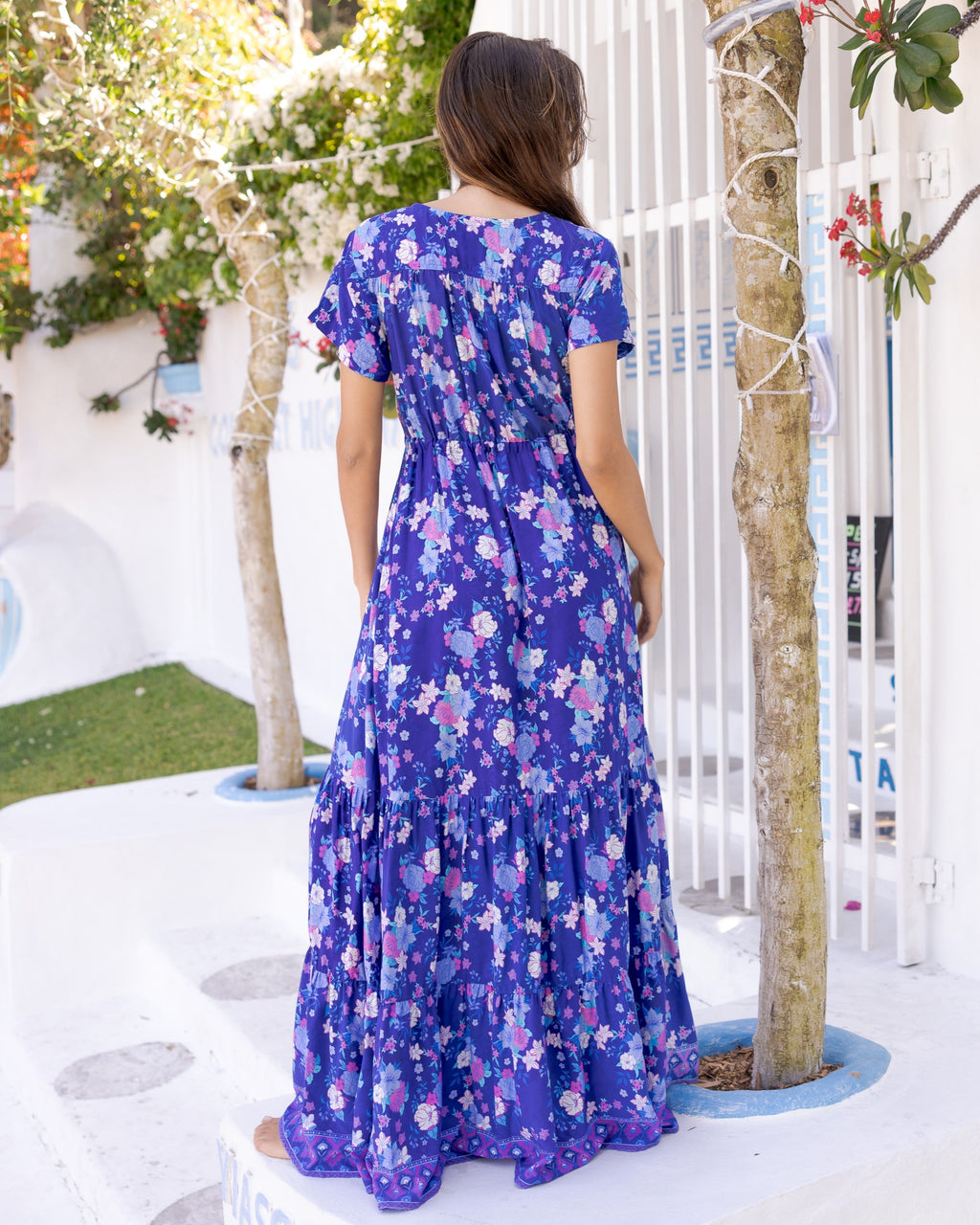 NOLA MAXI DRESS INDIGO BLOOM