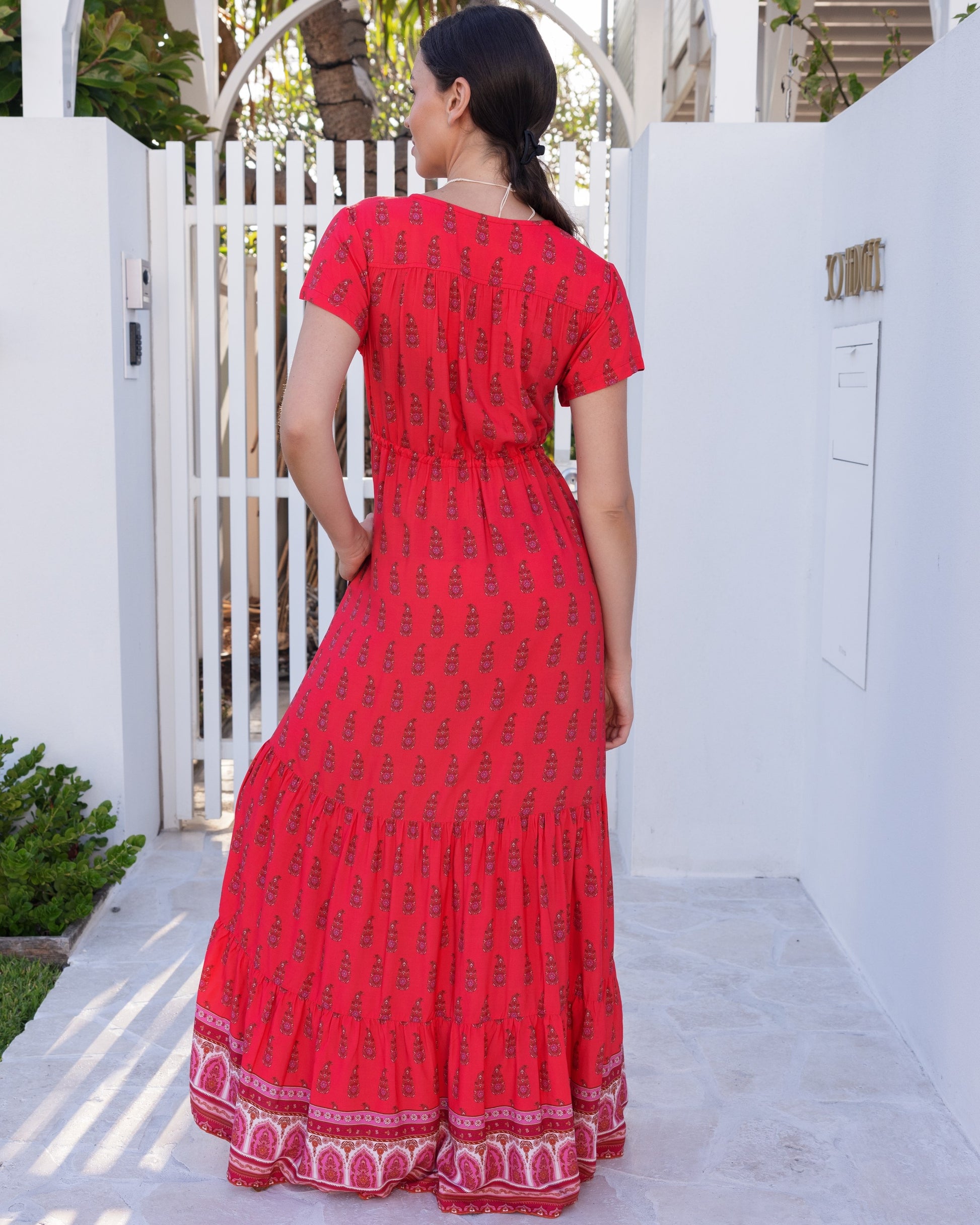 NOLA MAXI DRESS WATERMELON SUGAR