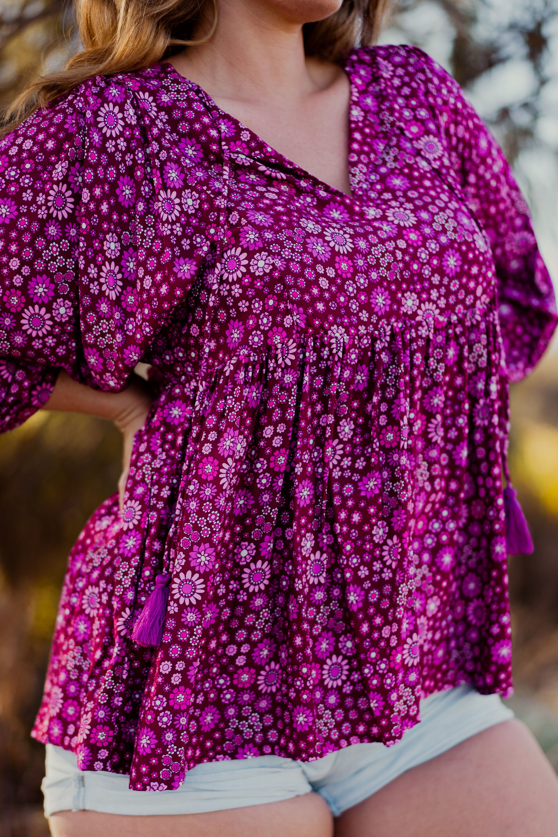 BAMBIE TOP BOYSENBERRY