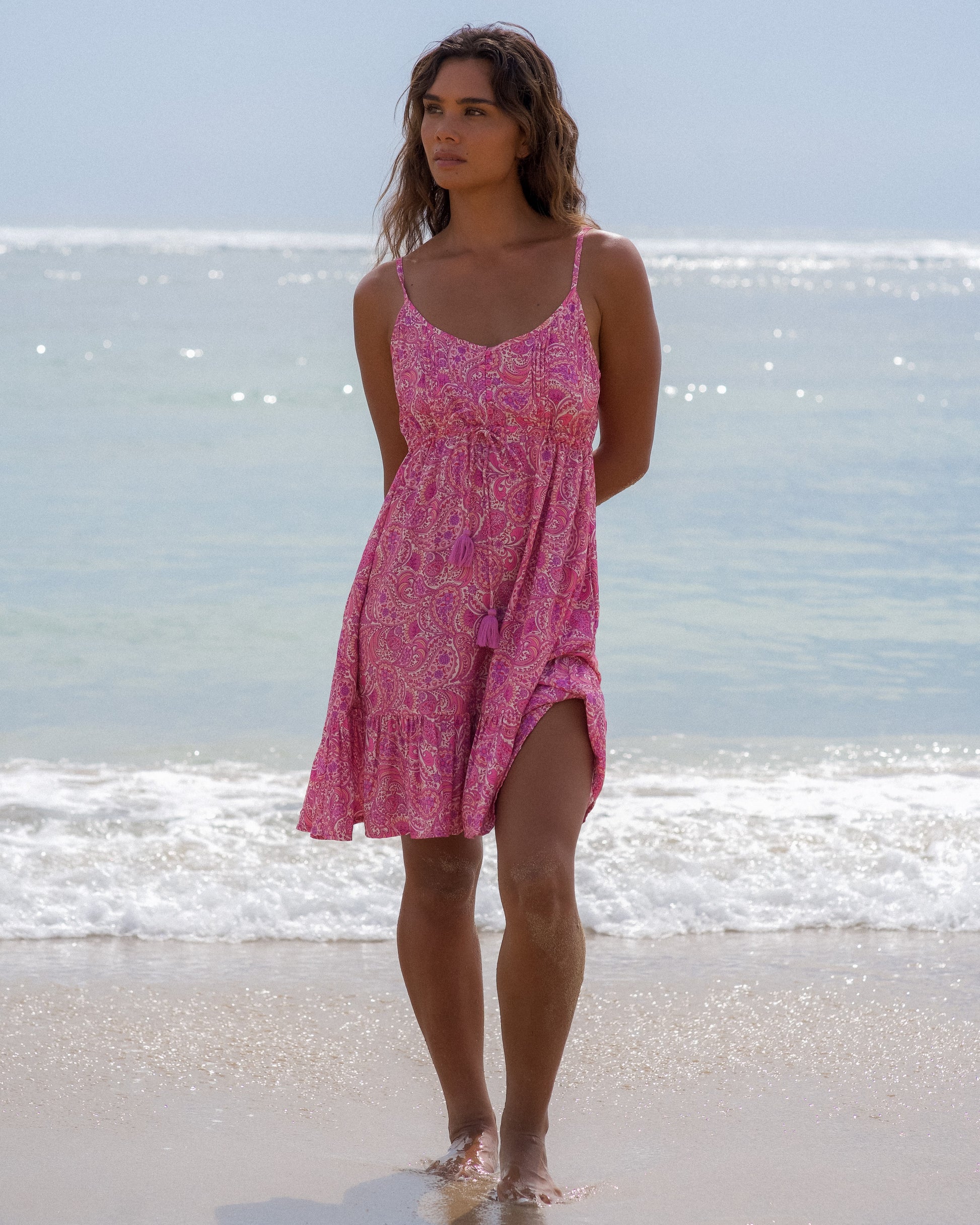 ALANI MINI DRESS PEACH FIZZ