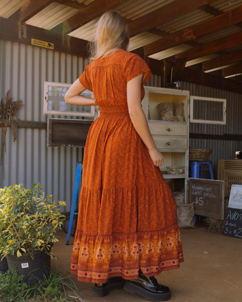 KIARA MAXI DRESS PUMPKIN SPICE