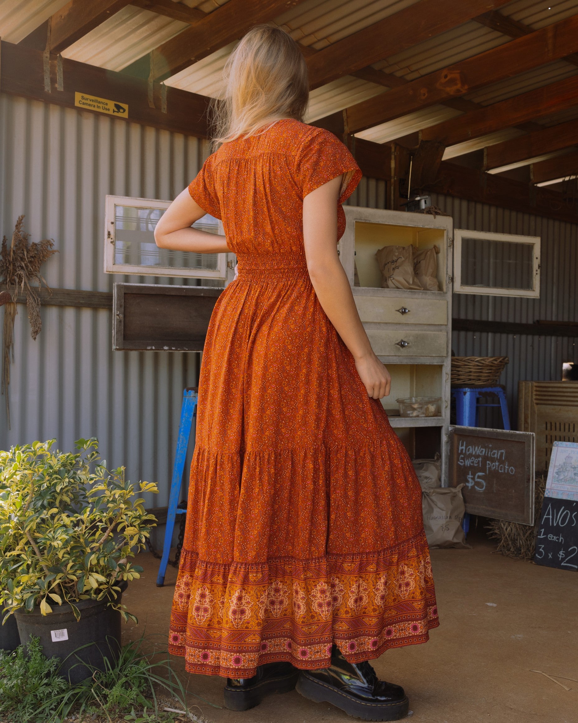KIARA MAXI DRESS PUMPKIN SPICE