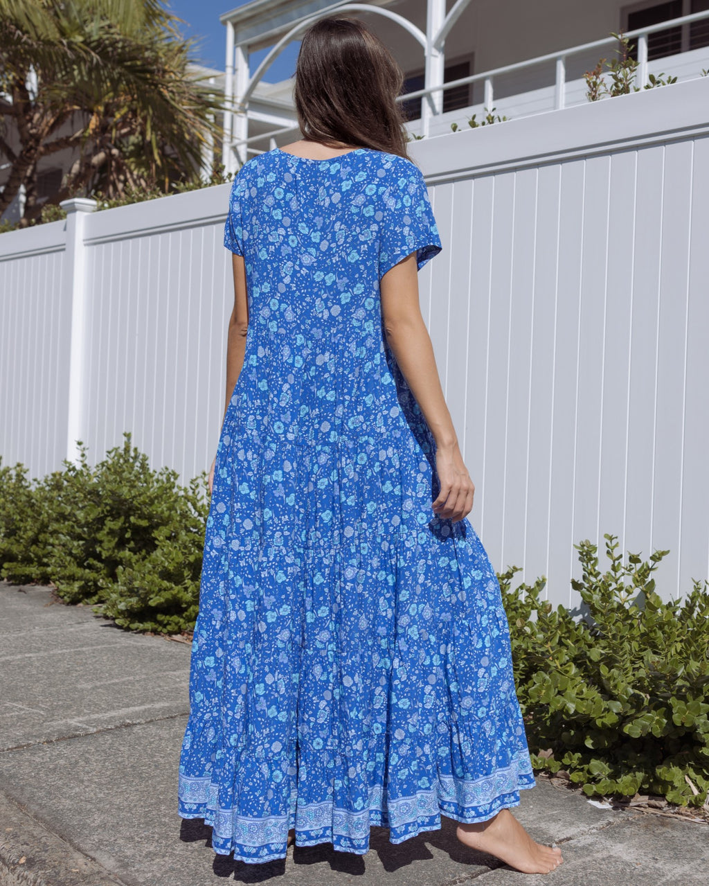 WANDERLUST MAXI DRESS BLUE LAGOON