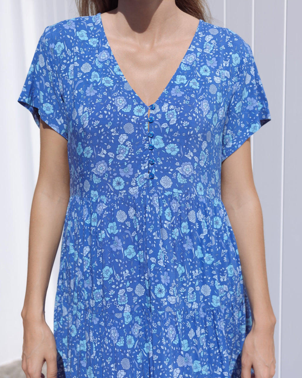 WANDERLUST MAXI DRESS BLUE LAGOON