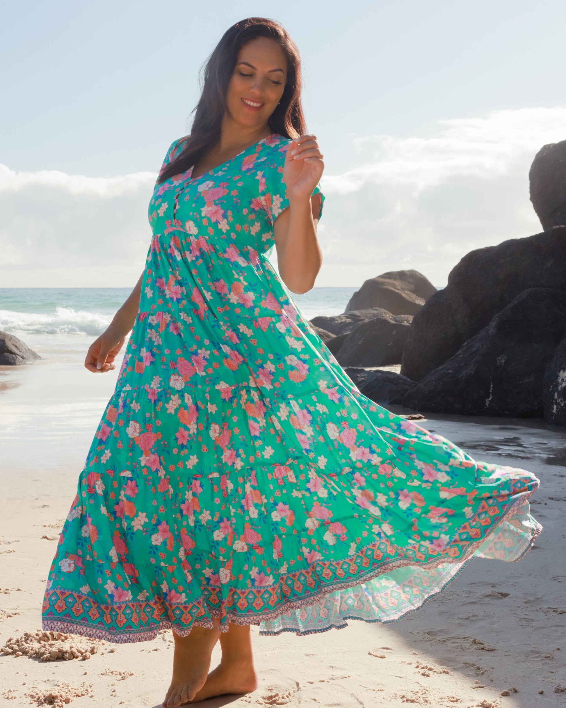 VALENTINA MAXI DRESS SECRET GARDEN