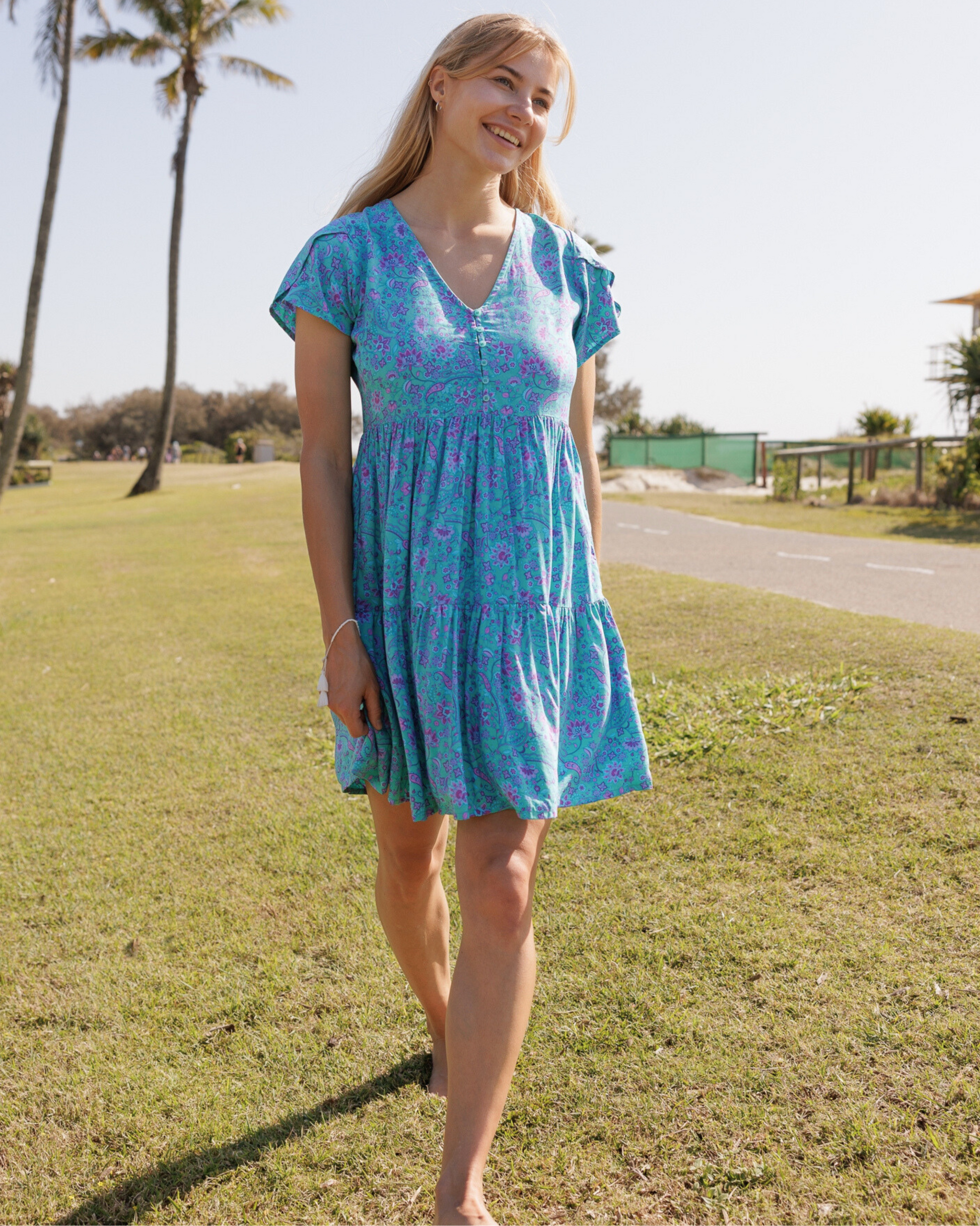 TAYLOR MINI DRESS TRANQUILITY