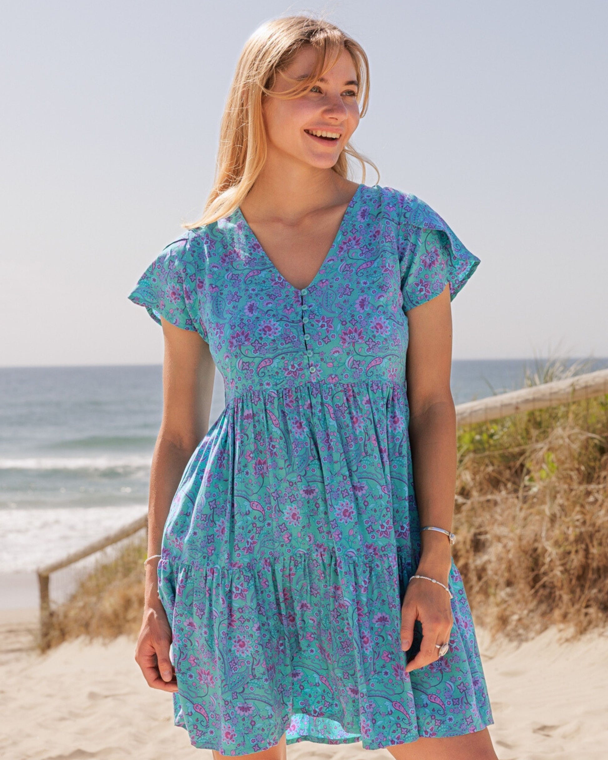 TAYLOR MINI DRESS TRANQUILITY
