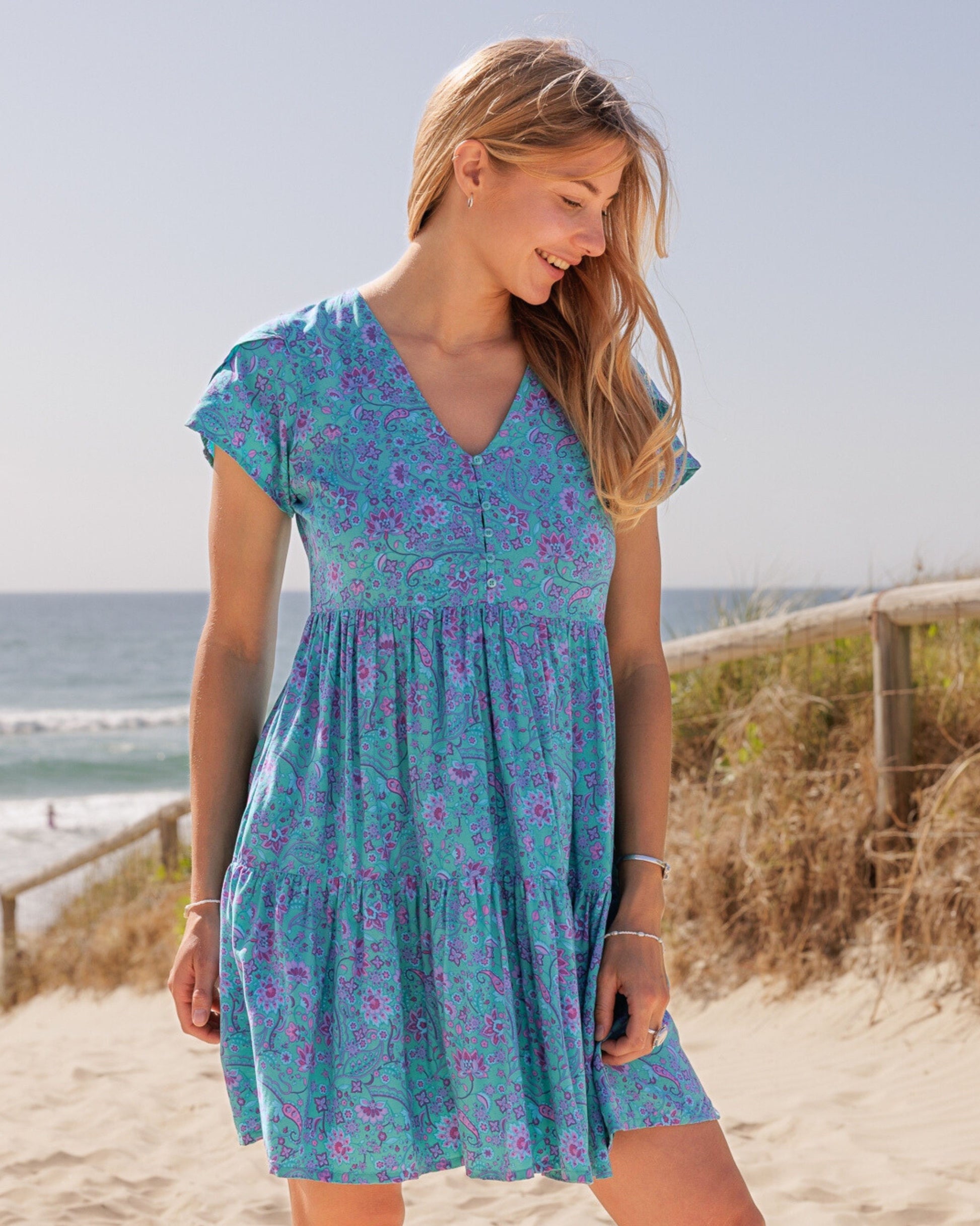 TAYLOR MINI DRESS TRANQUILITY