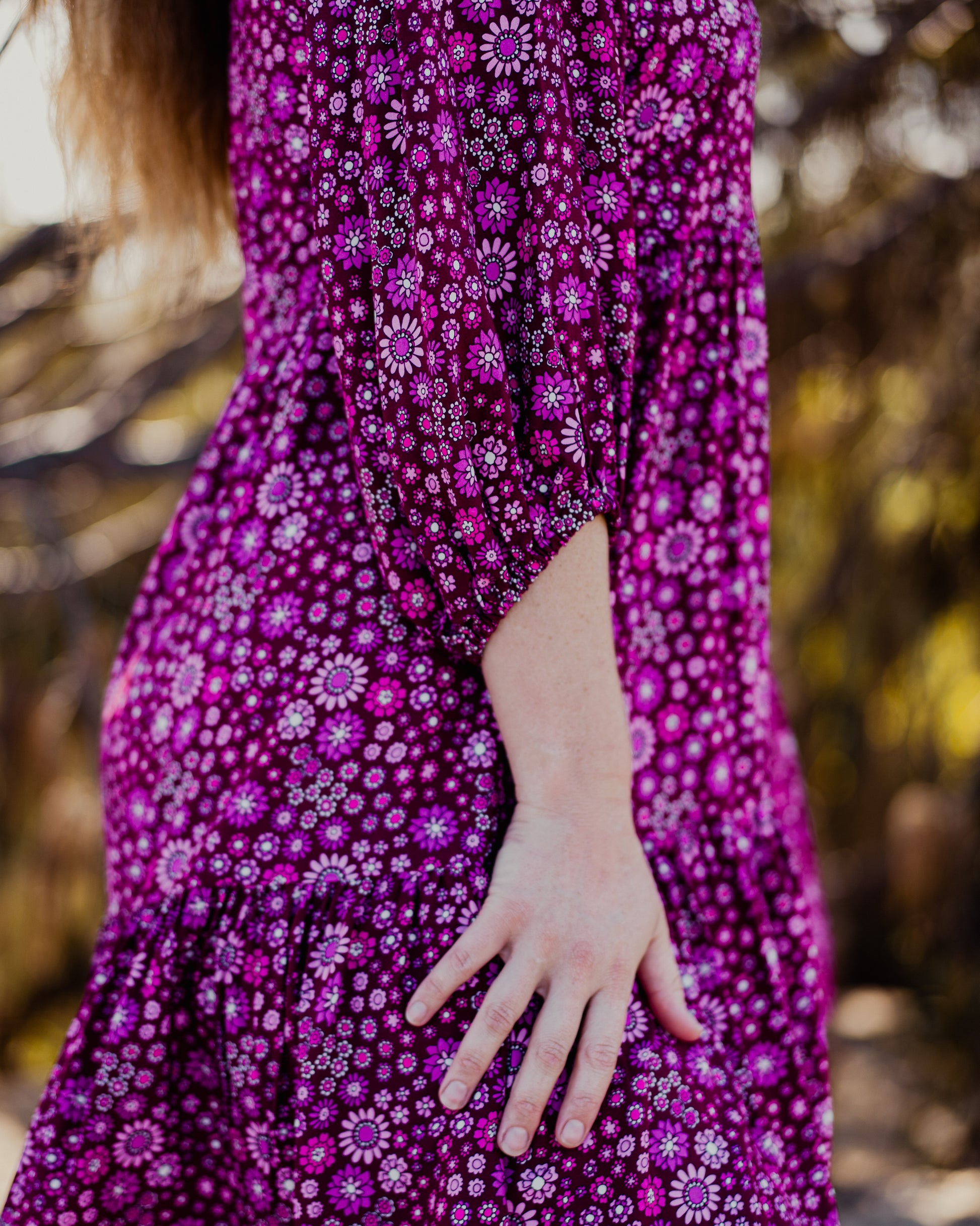 RIVER MINI DRESS BOYSENBERRY