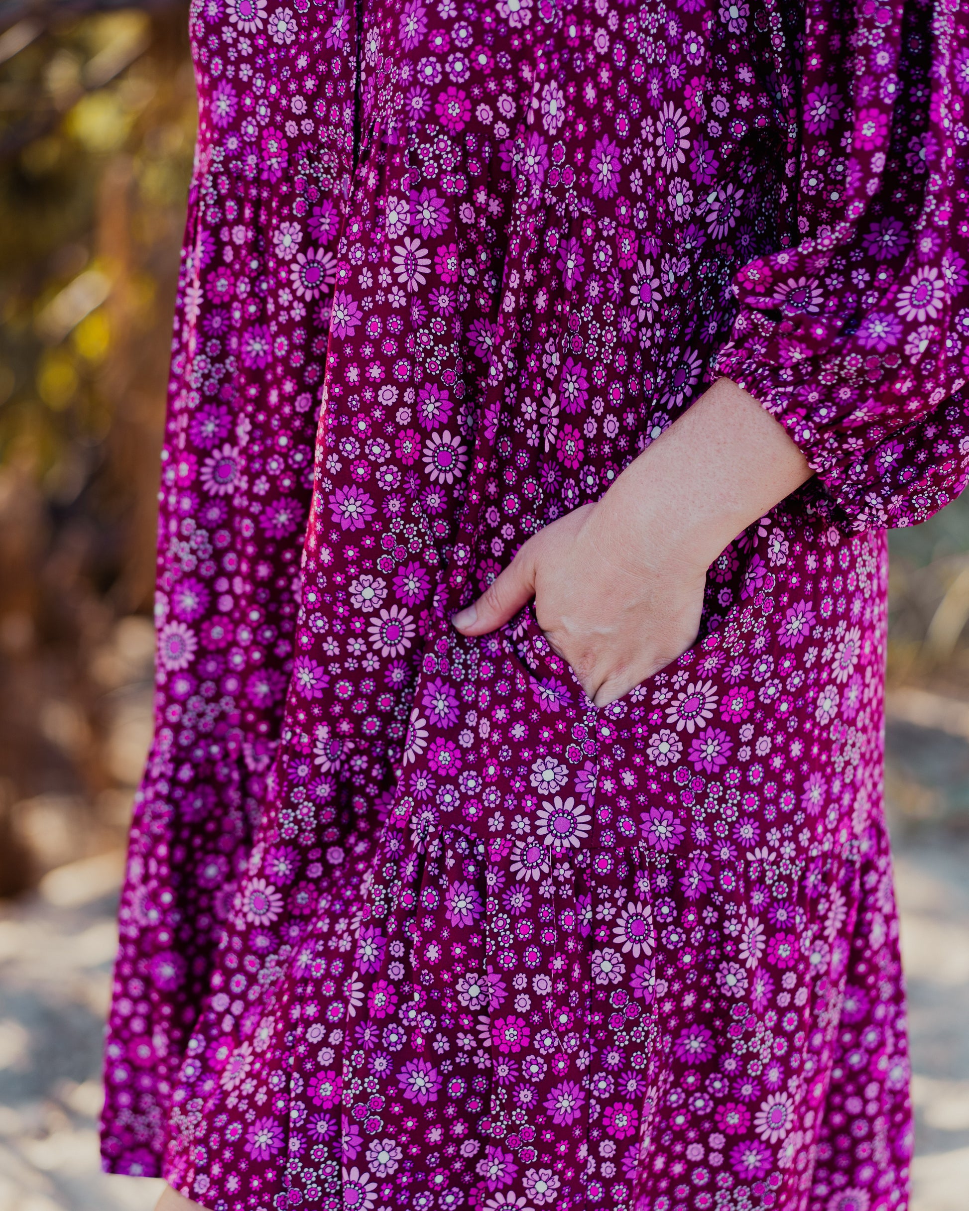 RIVER MINI DRESS BOYSENBERRY