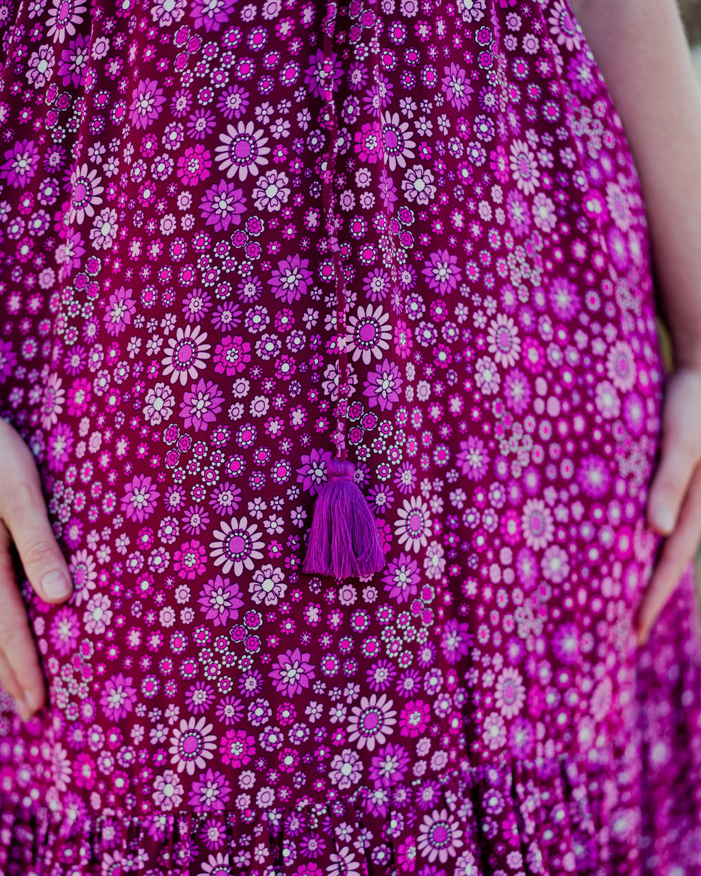 SIA MAXI DRESS BOYSENBERRY