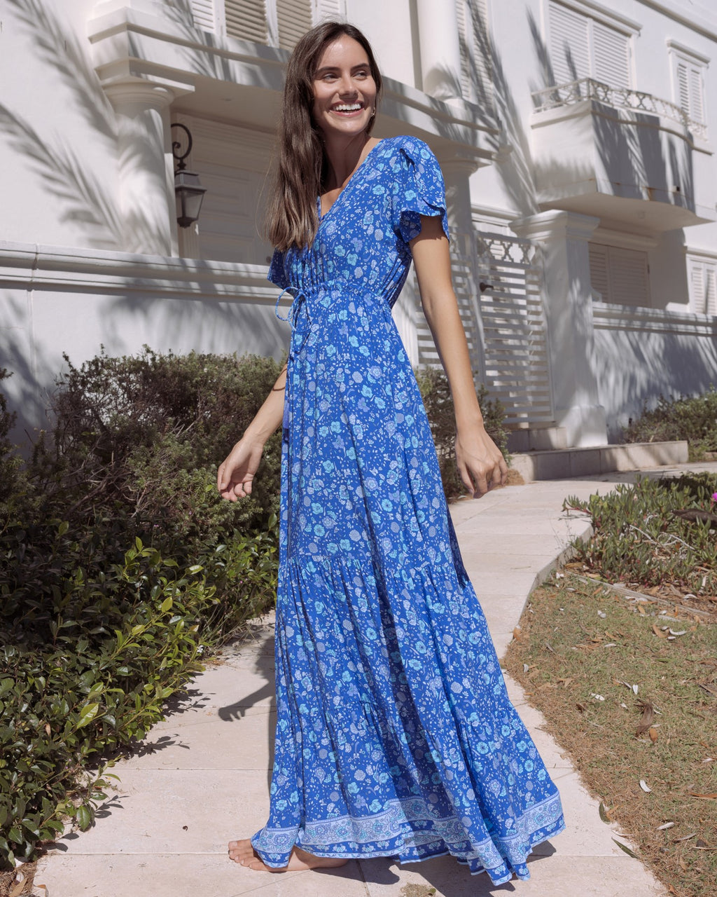 SIA MAXI DRESS BLUE LAGOON