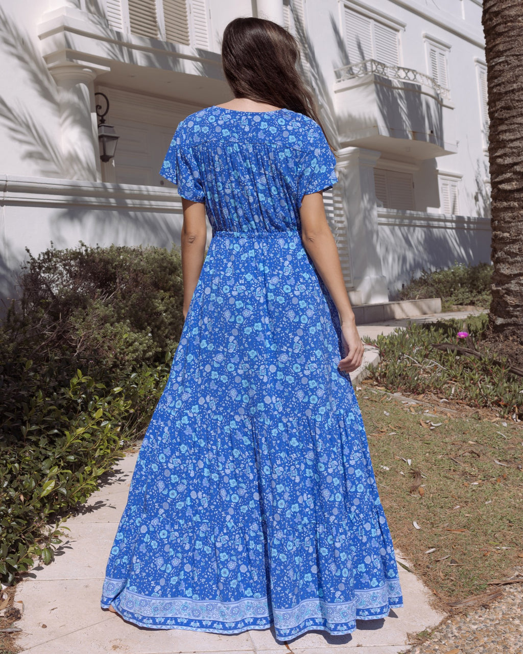 SIA MAXI DRESS BLUE LAGOON