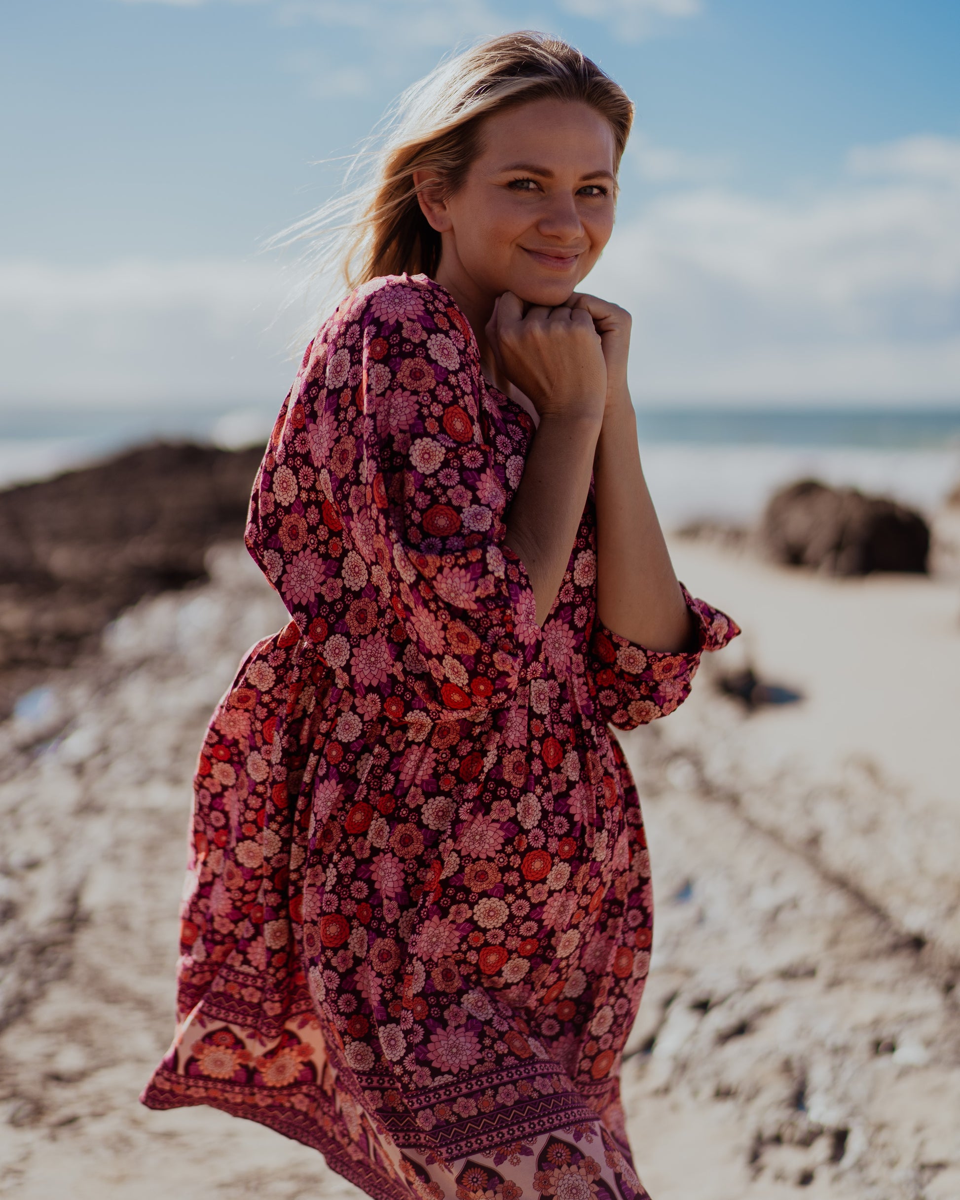 MAGGIE MINI DRESS MALBEC