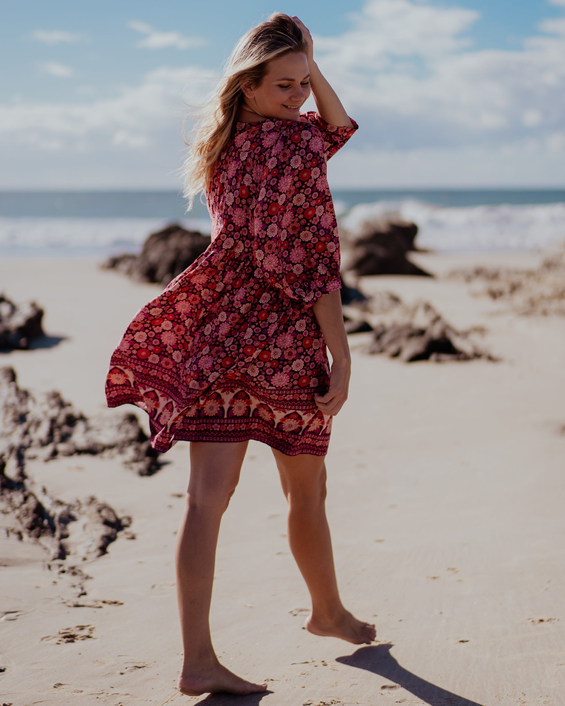 MAGGIE MINI DRESS MALBEC