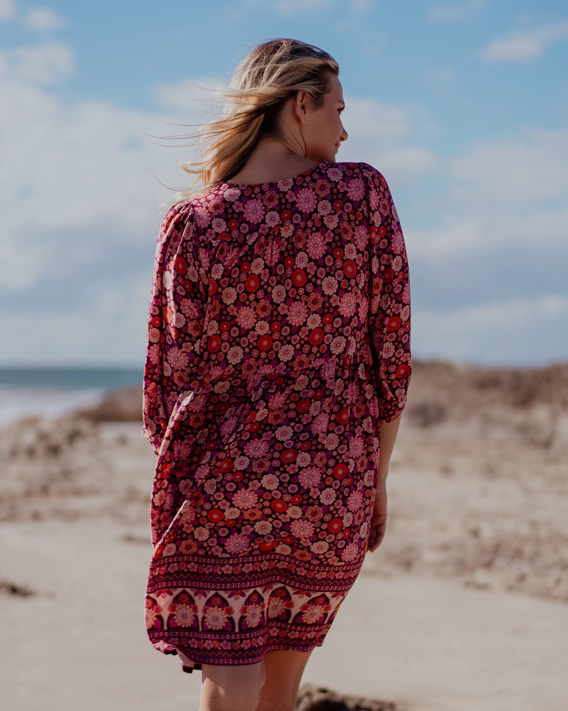 MAGGIE MINI DRESS MALBEC