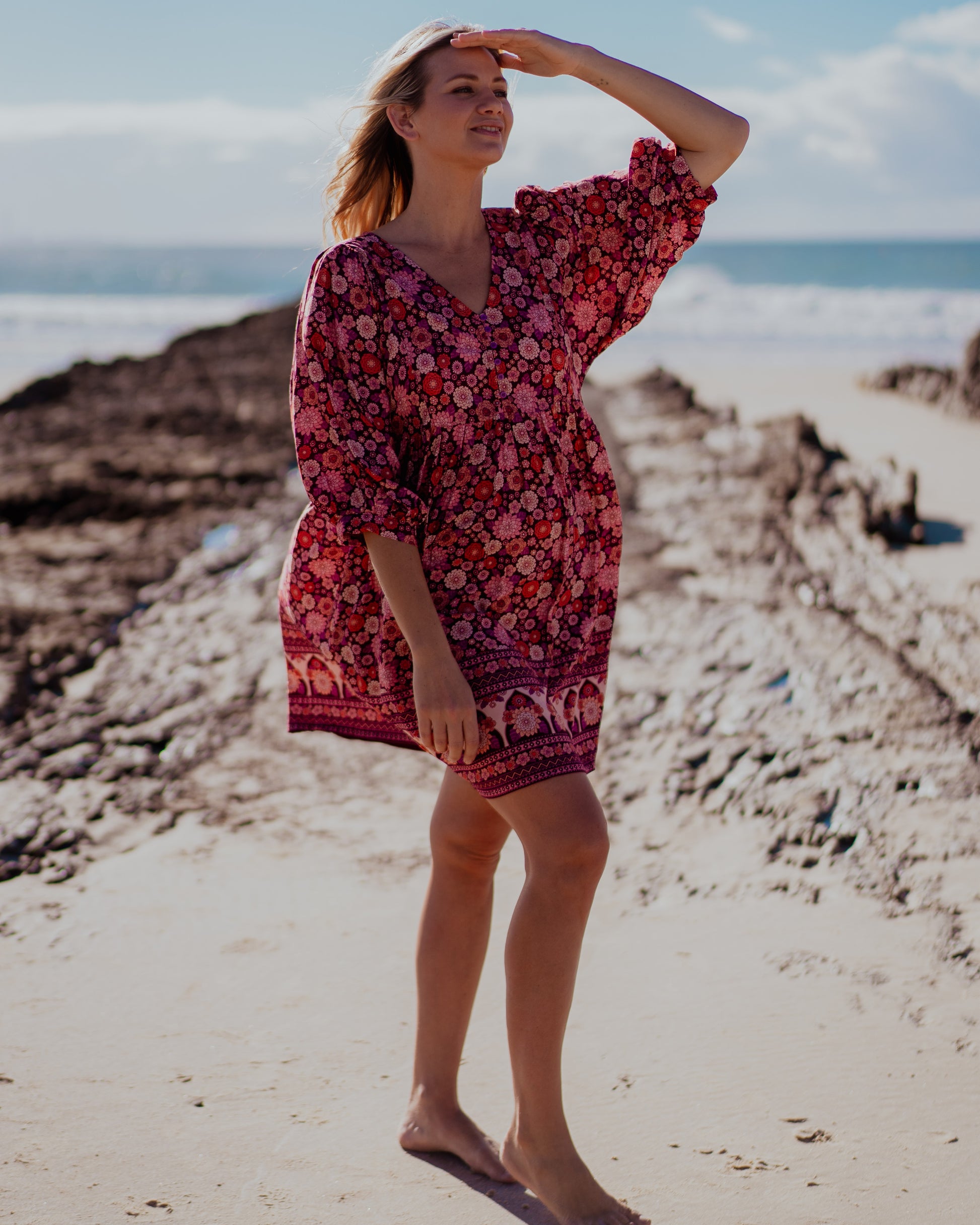 MAGGIE MINI DRESS MALBEC