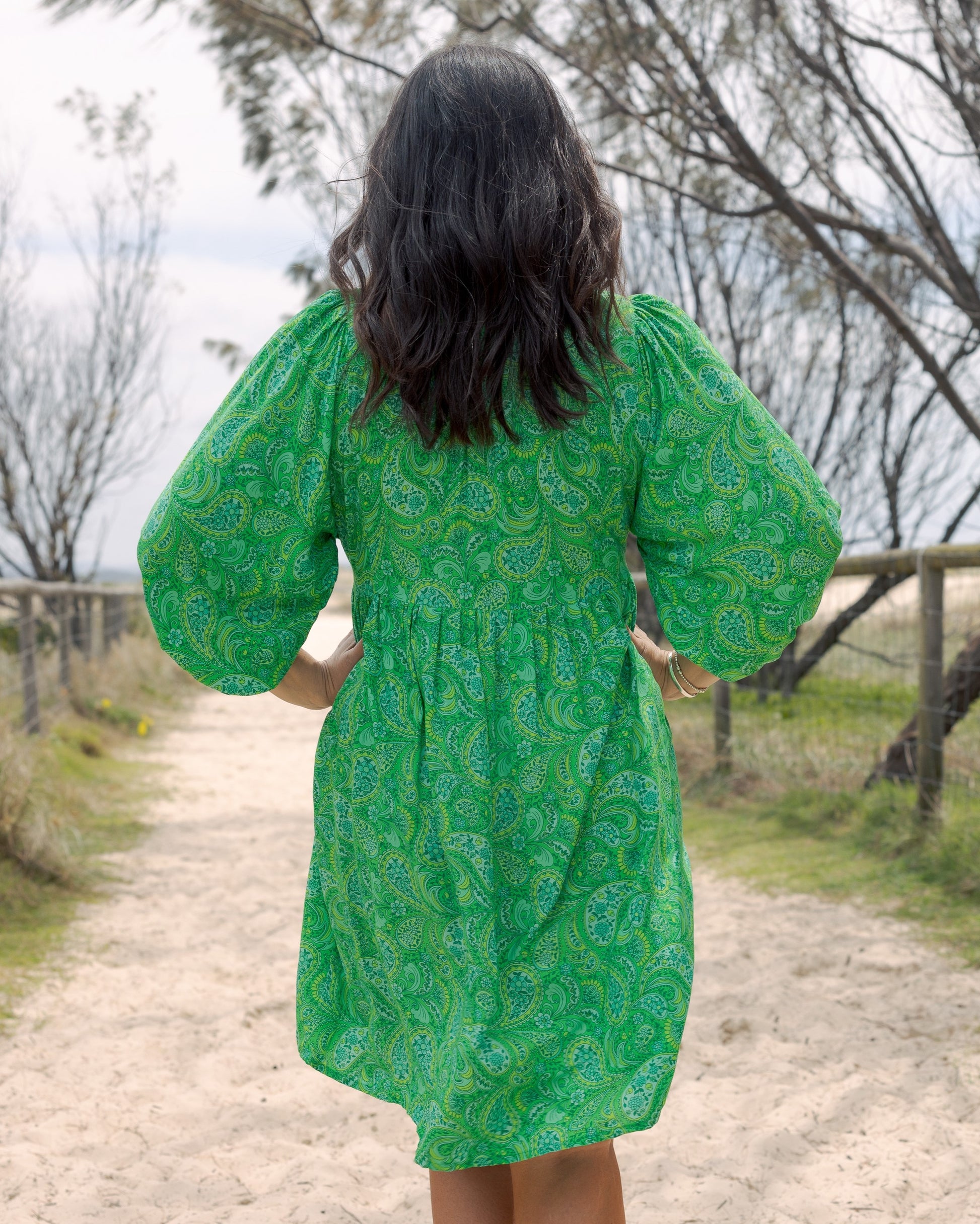 MAGGIE MINI DRESS LIME CORDIAL