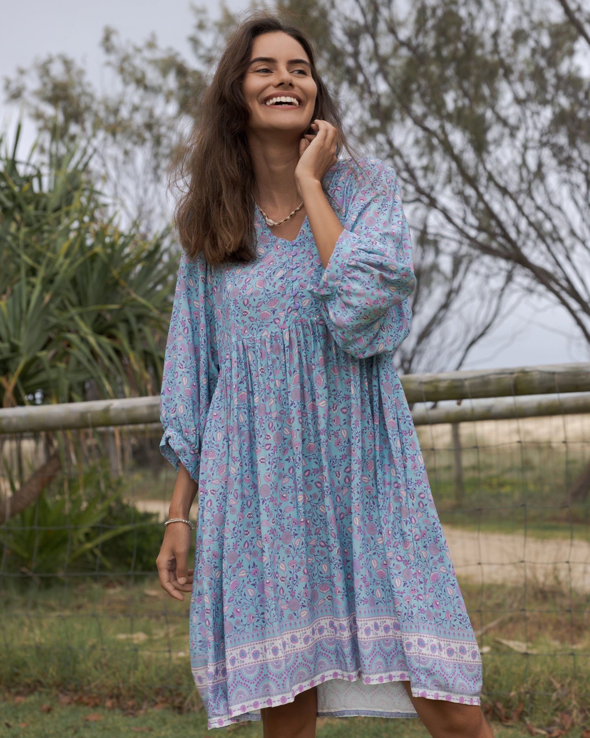 MAGGIE MINI DRESS SERENITY