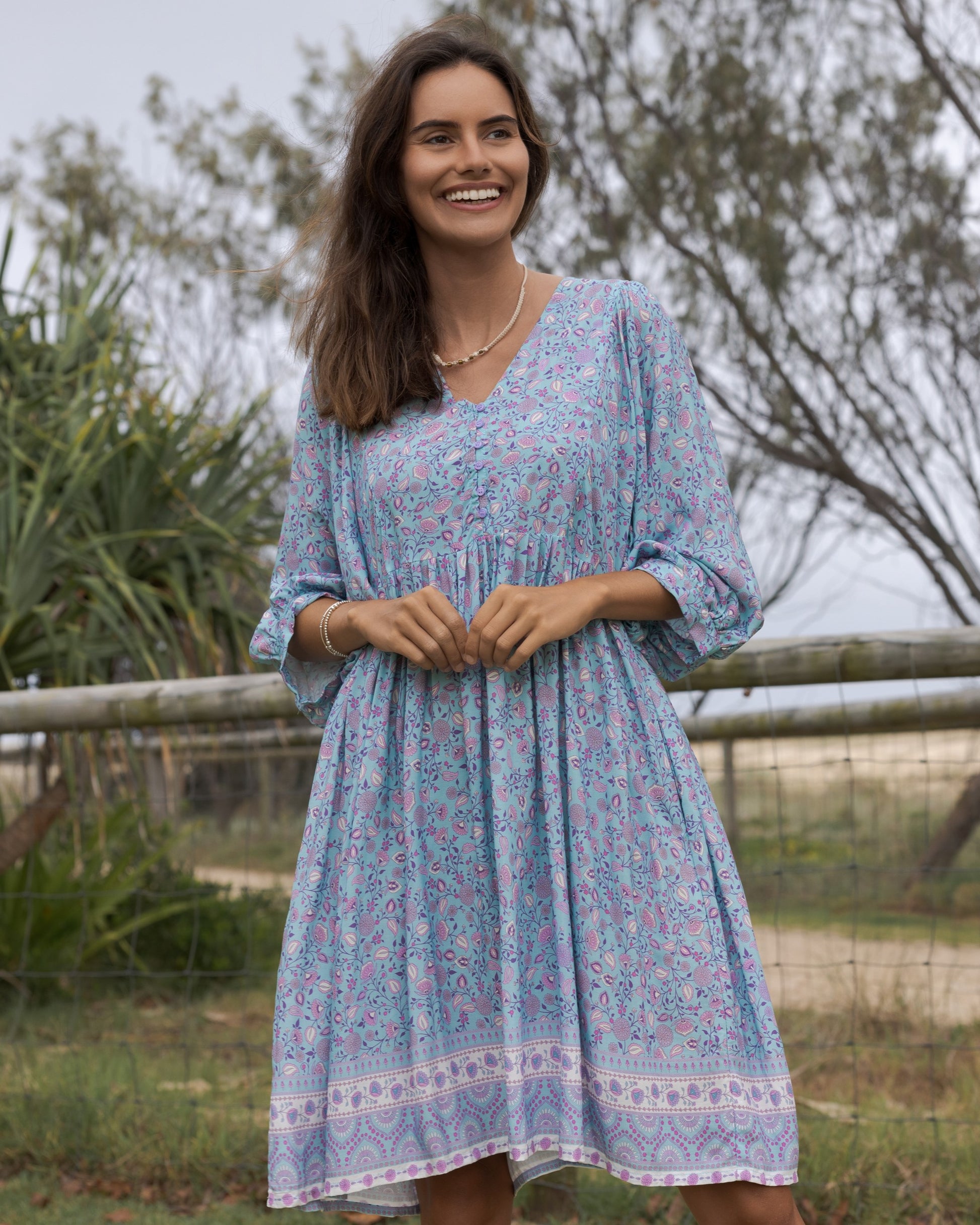 MAGGIE MINI DRESS SERENITY