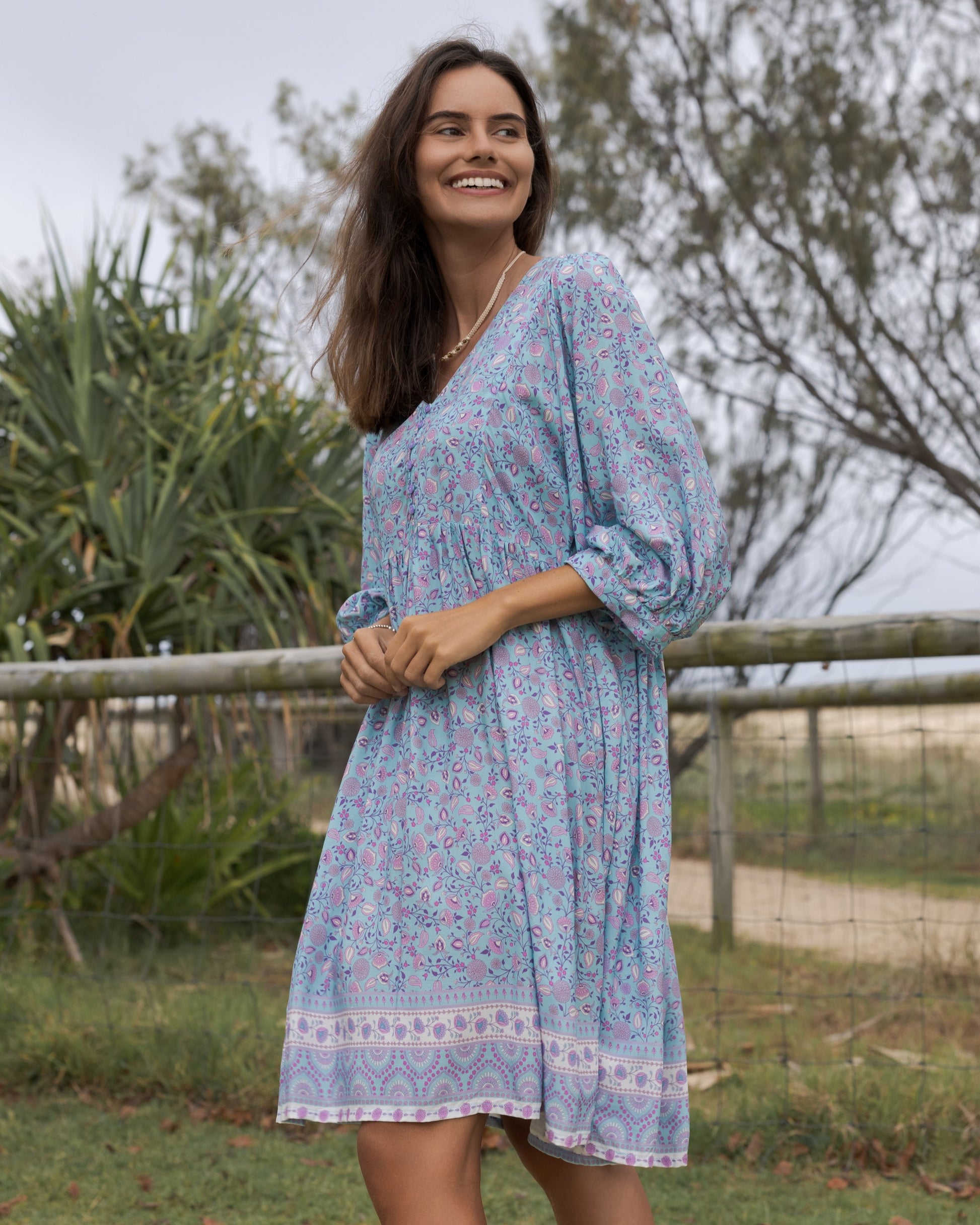 MAGGIE MINI DRESS SERENITY