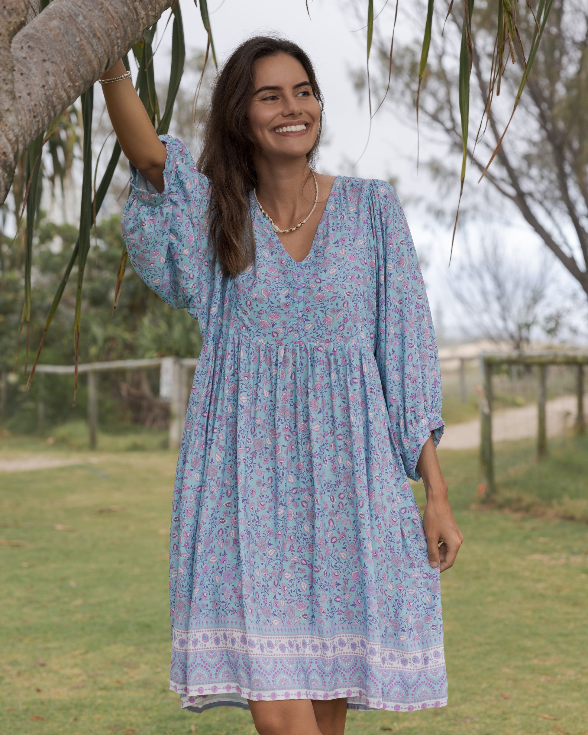MAGGIE MINI DRESS SERENITY