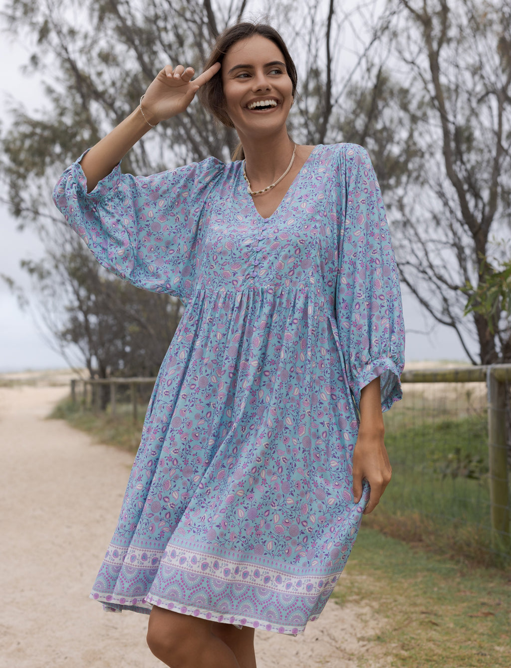 MAGGIE MINI DRESS SERENITY