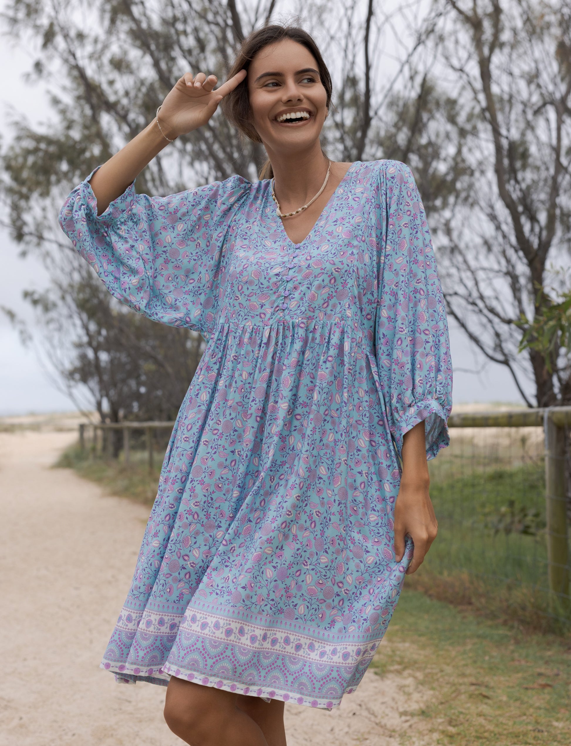 MAGGIE MINI DRESS SERENITY
